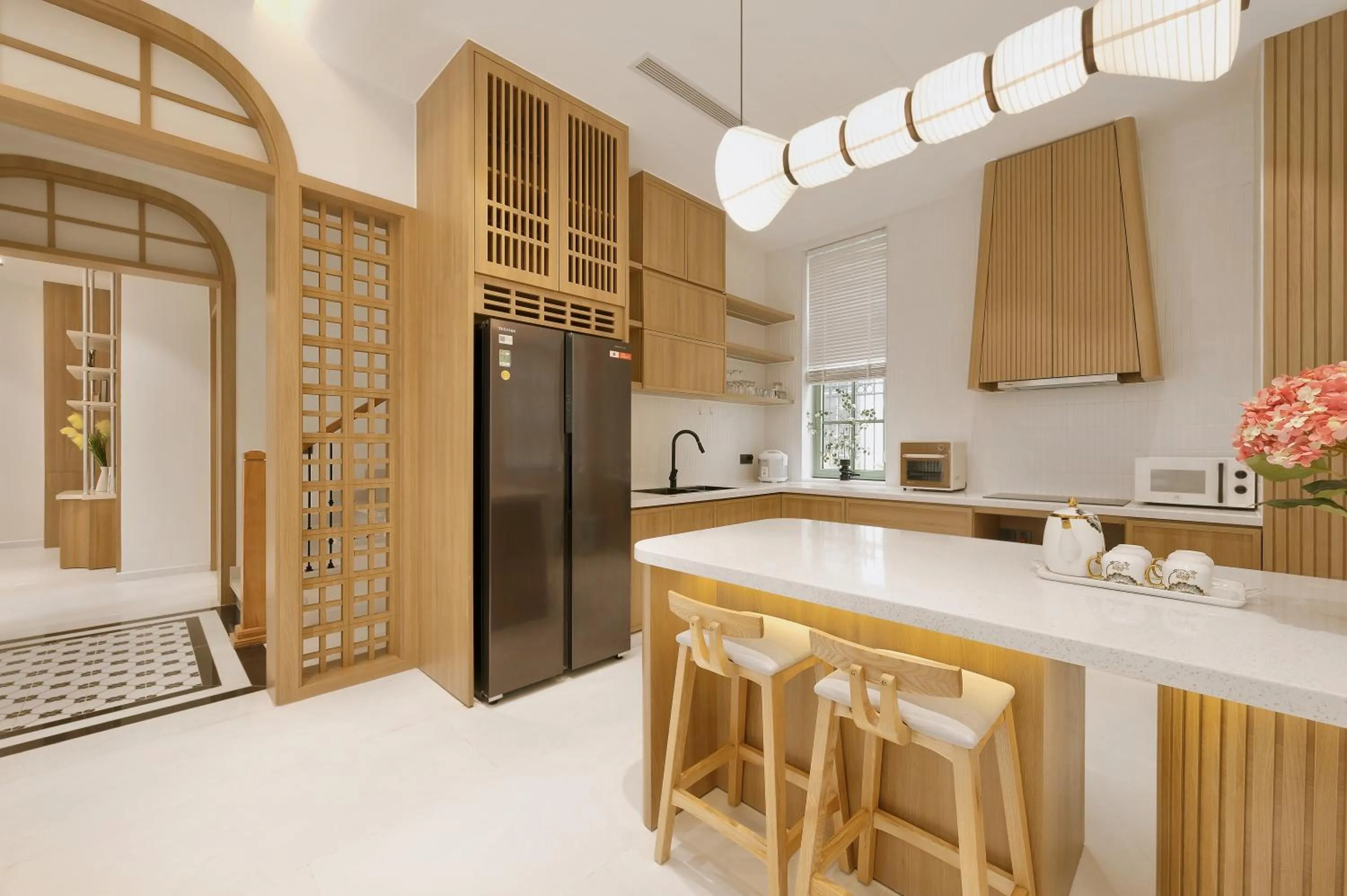 stove in La isla Apartments & Villas - Sea View & Fireworks Phu Quoc