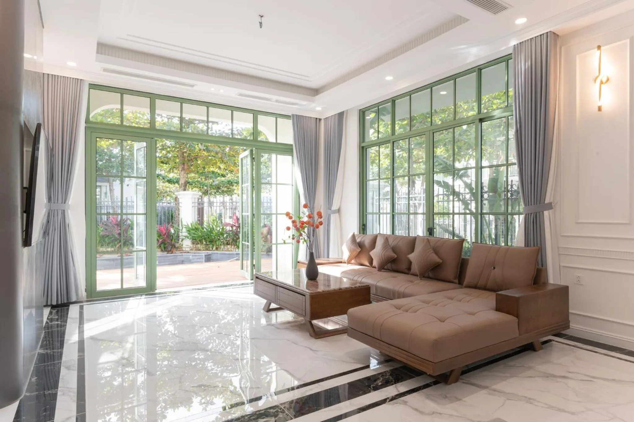 Living room in La isla Apartments & Villas - Sea View & Fireworks Phu Quoc