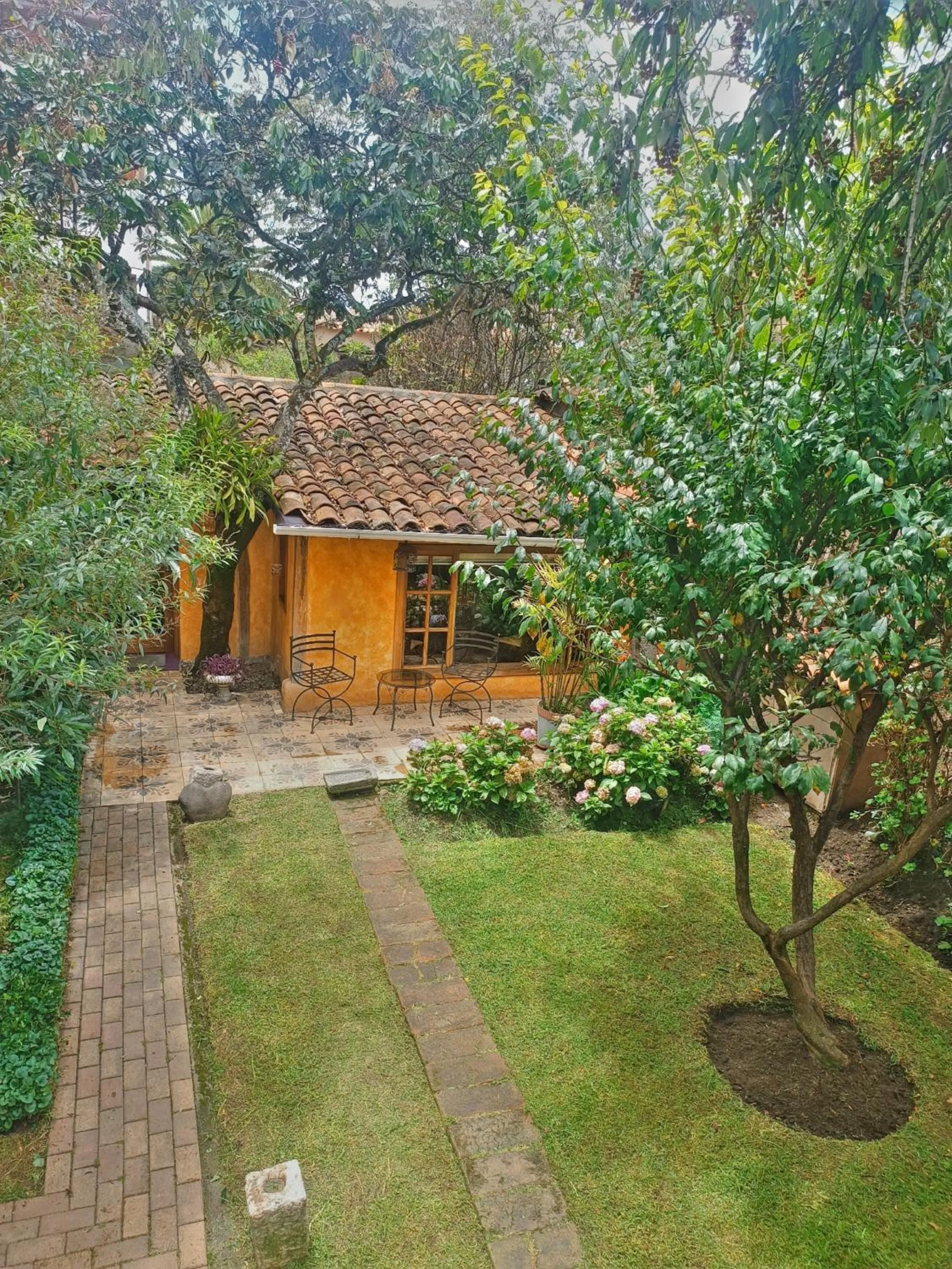 Garden view in Hotel Boutique Casa Montalvo Cuenca