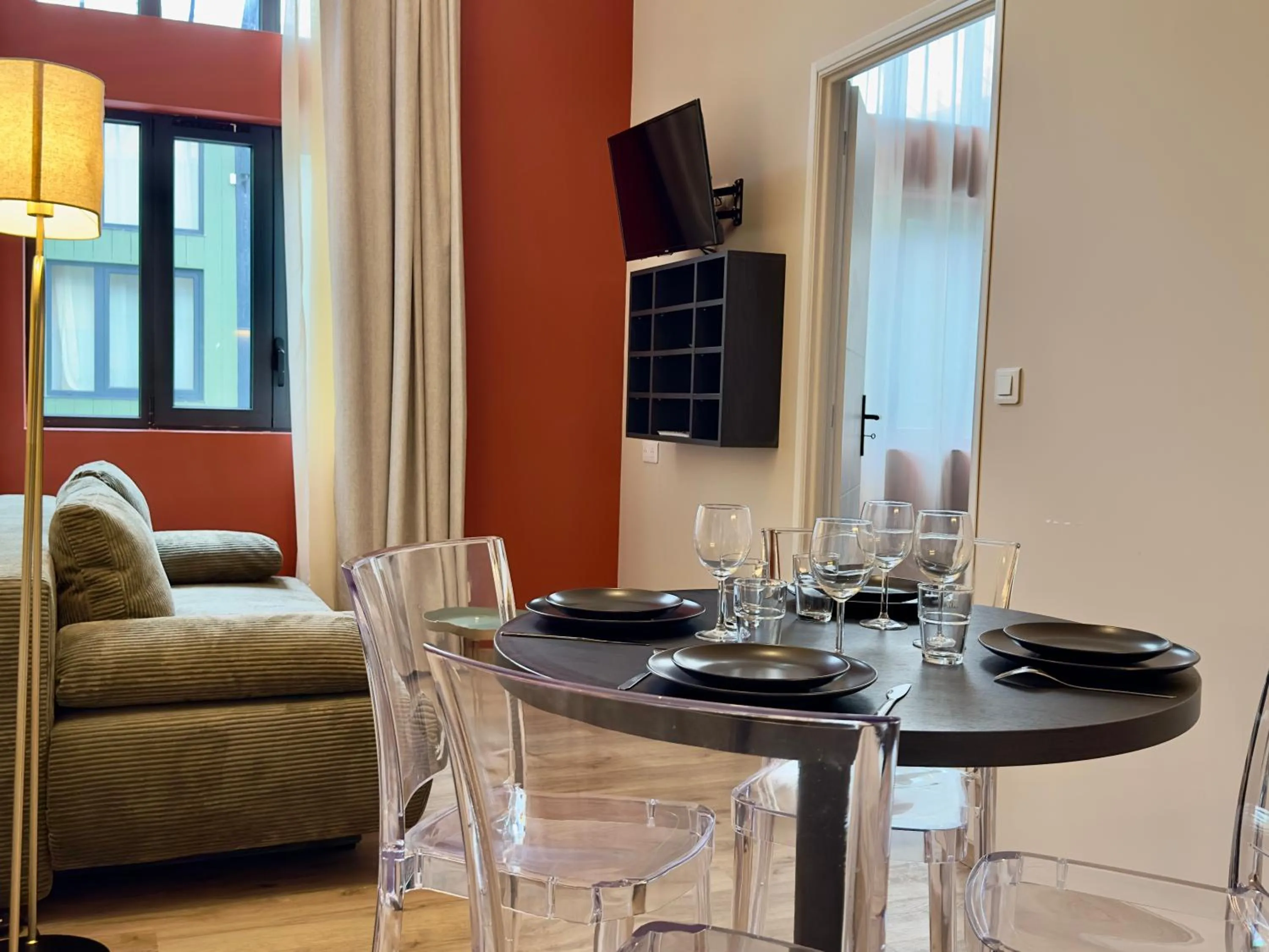 Seating area in Smartappart Niort