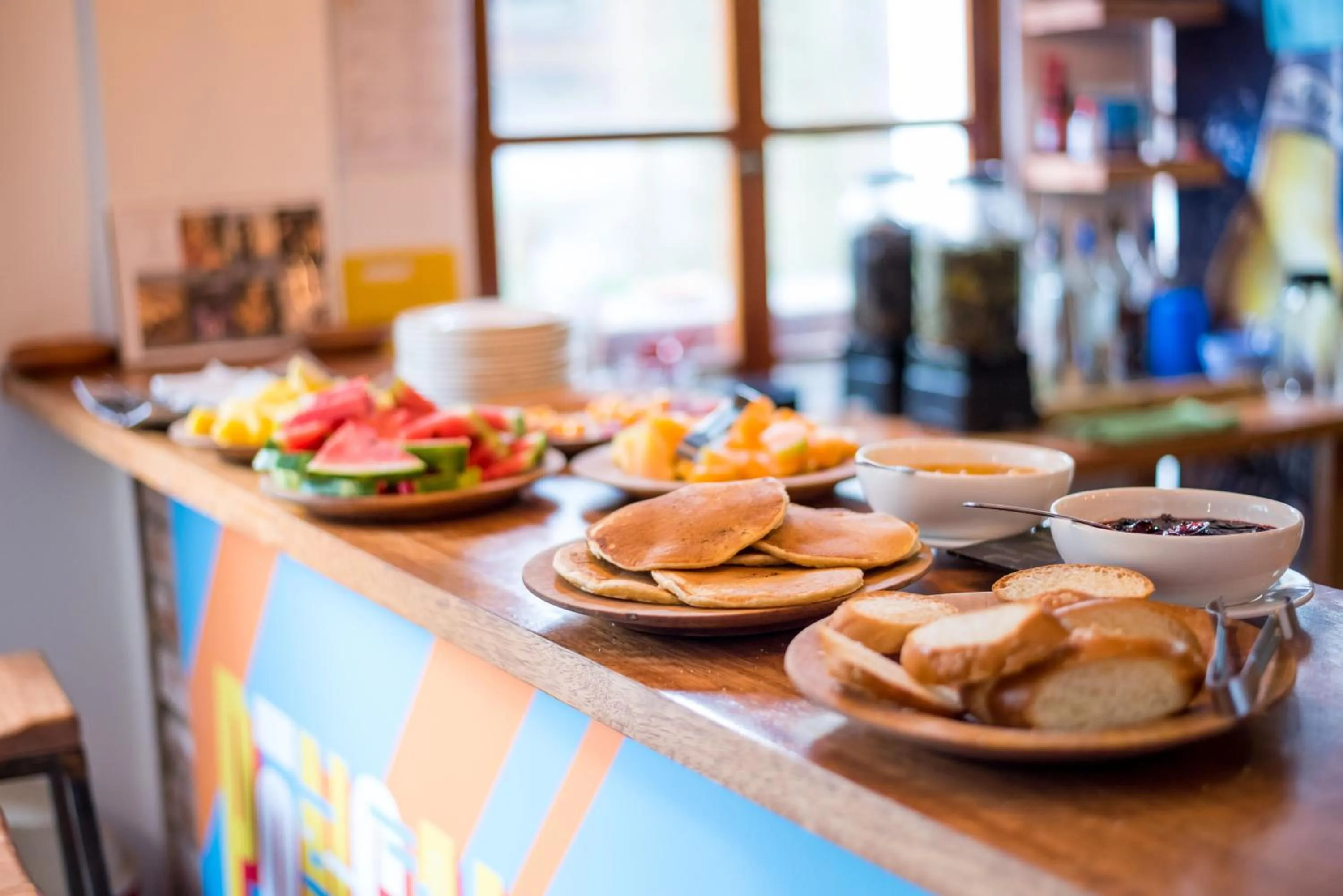 Breakfast in Viajero Quito Hostel