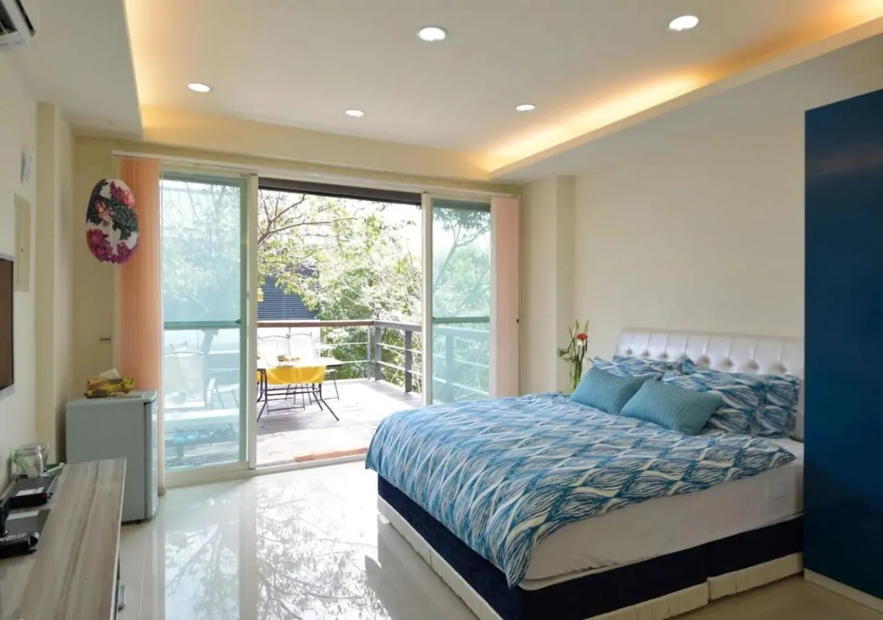 Bed in Sanyi Wei Wei Feng B&B