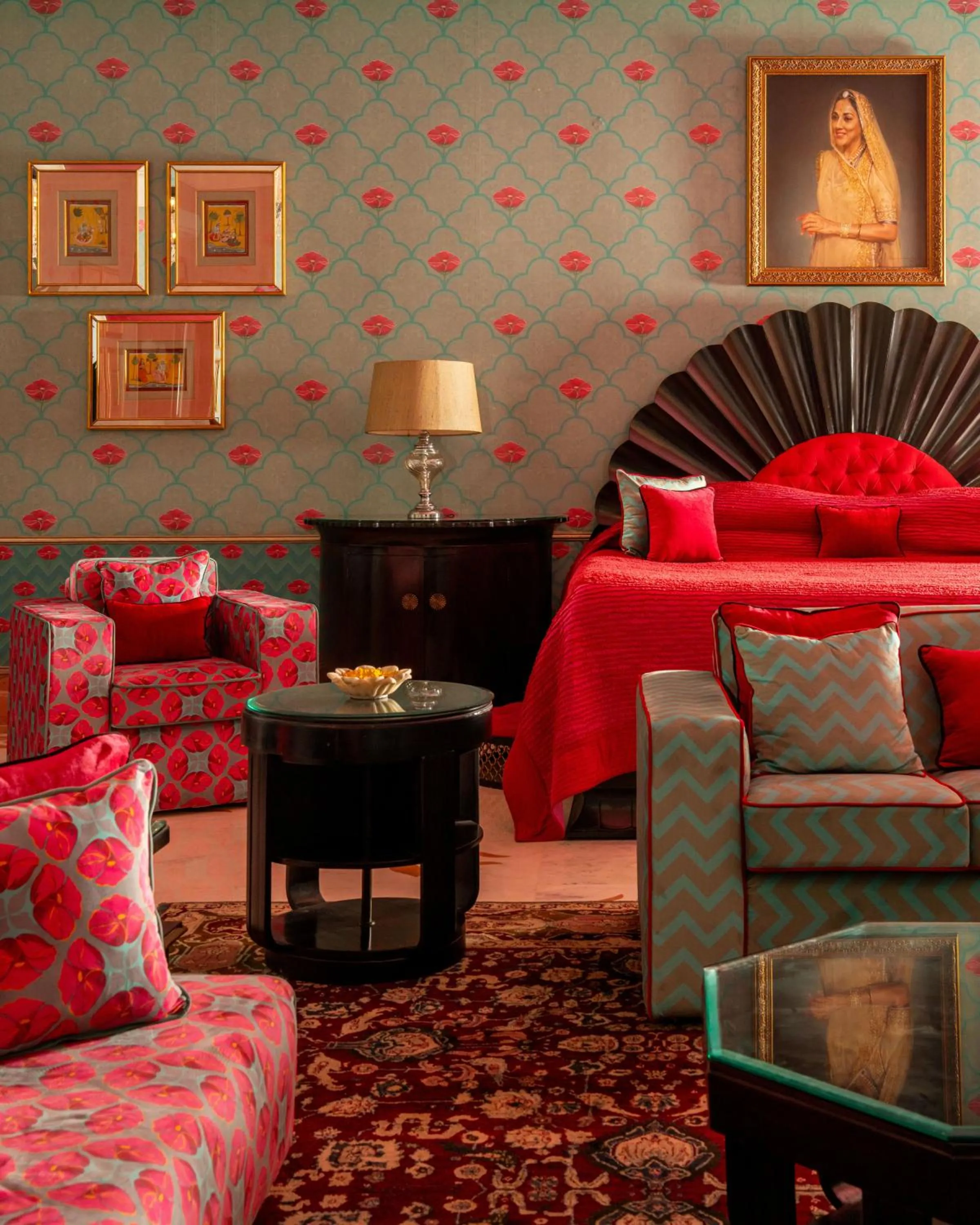 Living room in Rajmahal Palace RAAS