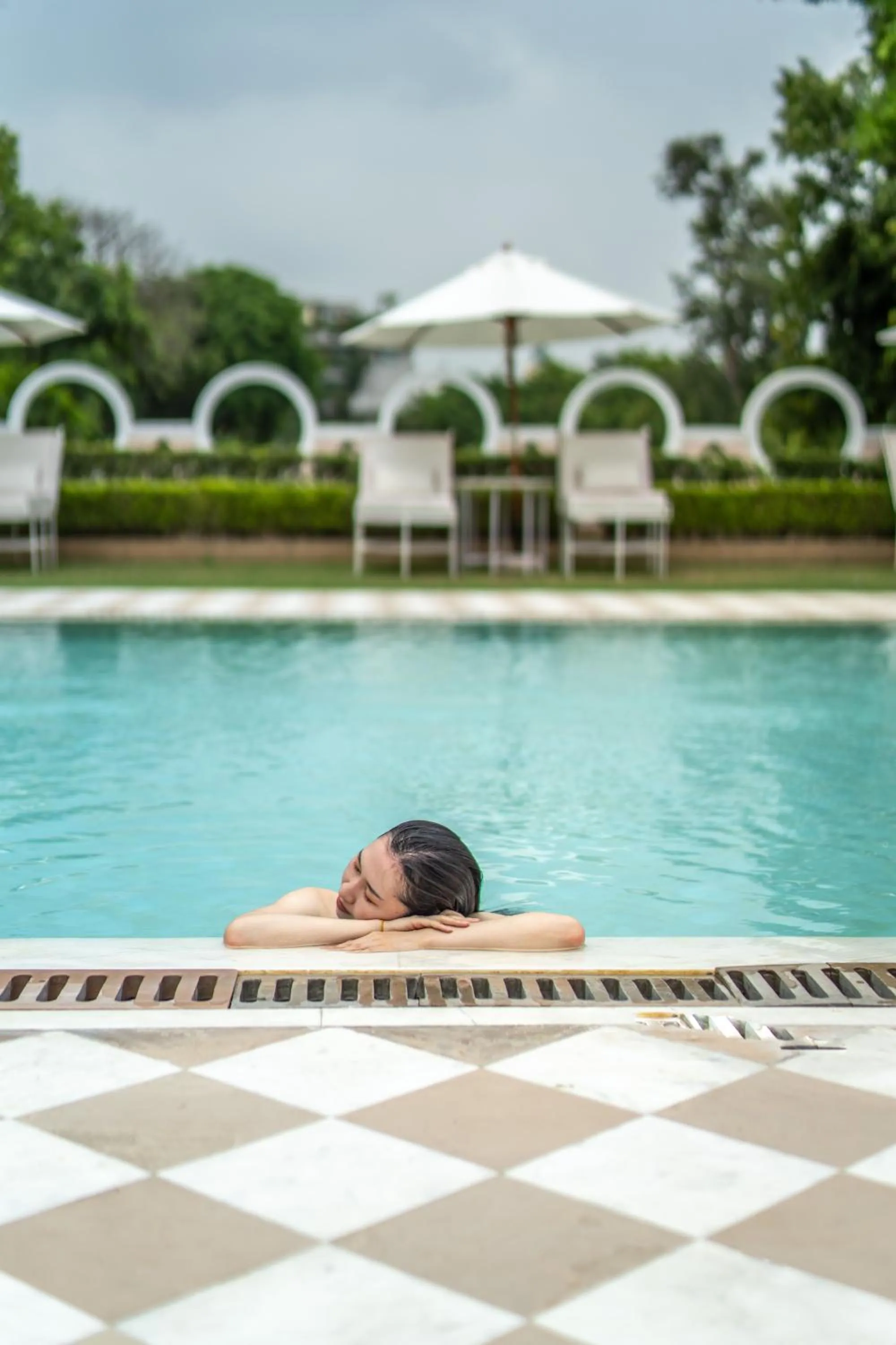 Swimming pool in Rajmahal Palace RAAS