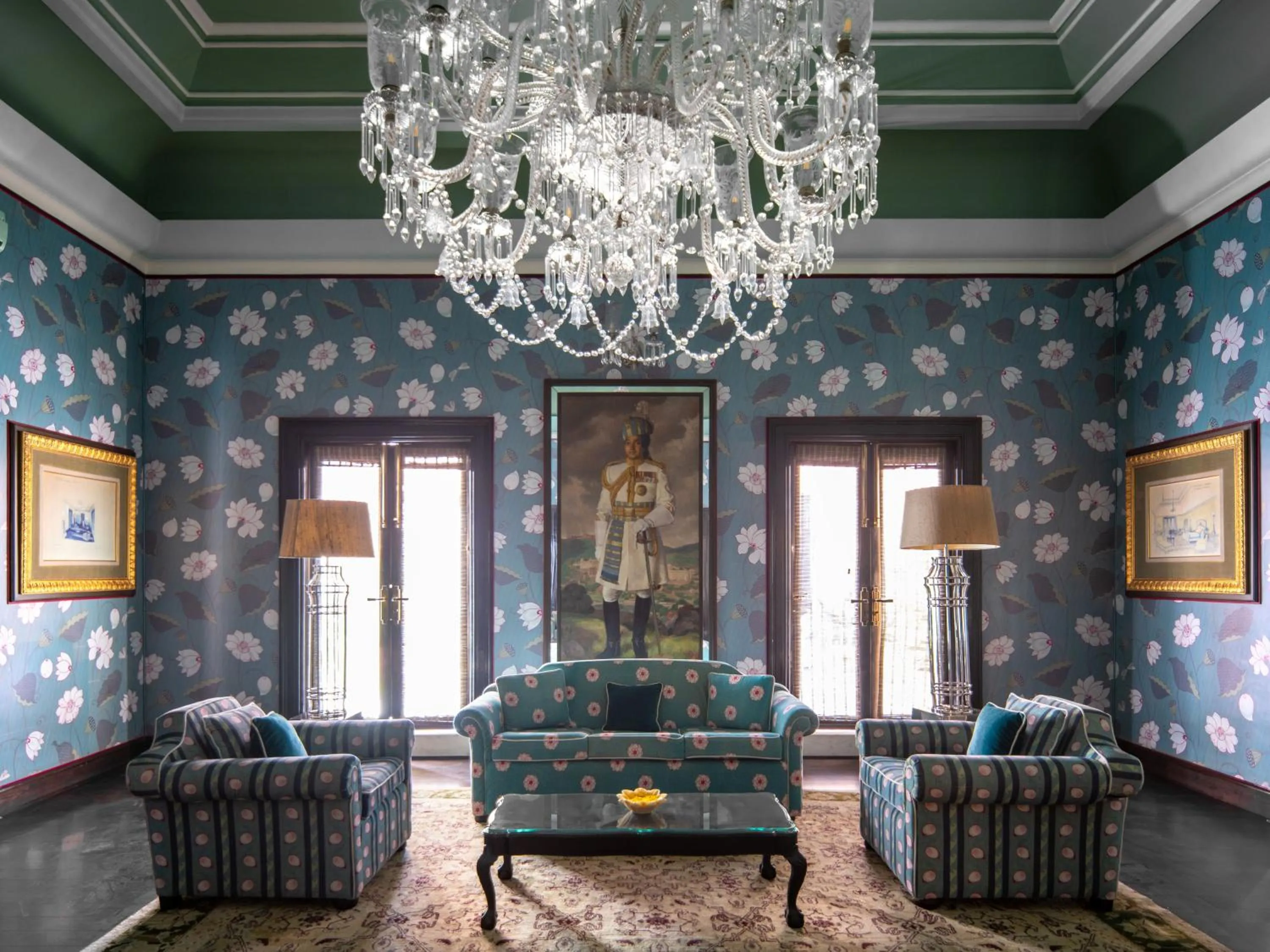 Living room in Rajmahal Palace RAAS