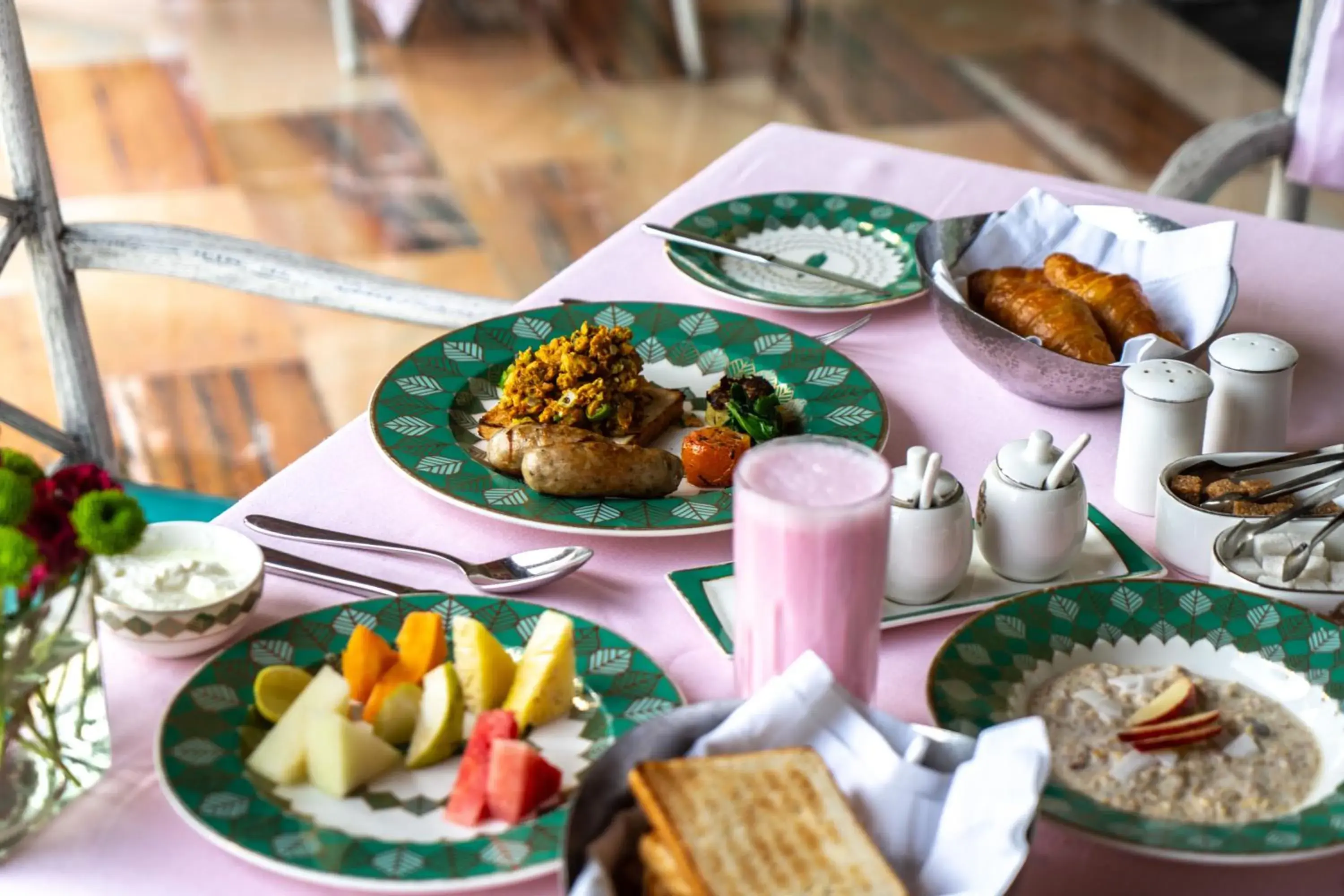Continental breakfast in Rajmahal Palace RAAS Continental breakfast in Rajmahal Palace RAAS