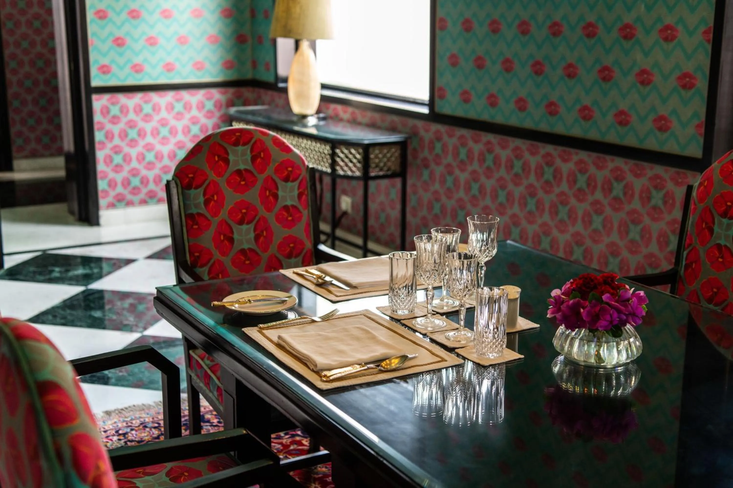 Living room in Rajmahal Palace RAAS