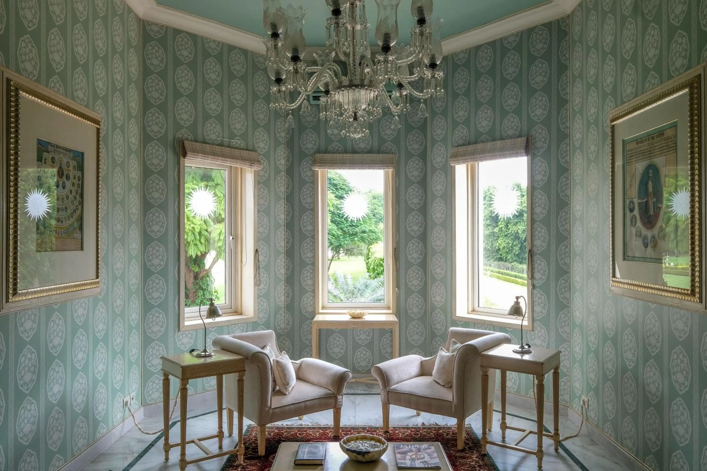 Seating area in Rajmahal Palace RAAS