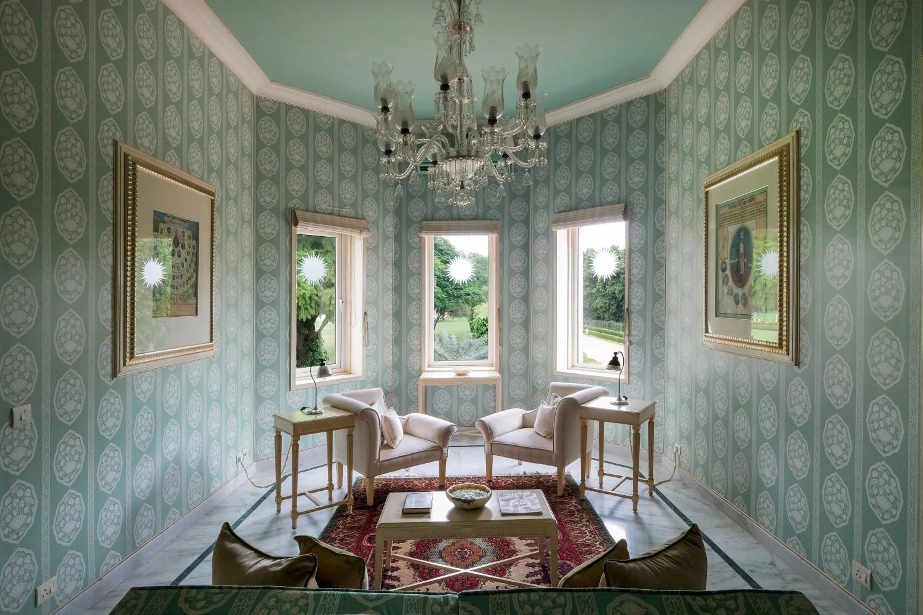 Seating area in Rajmahal Palace RAAS