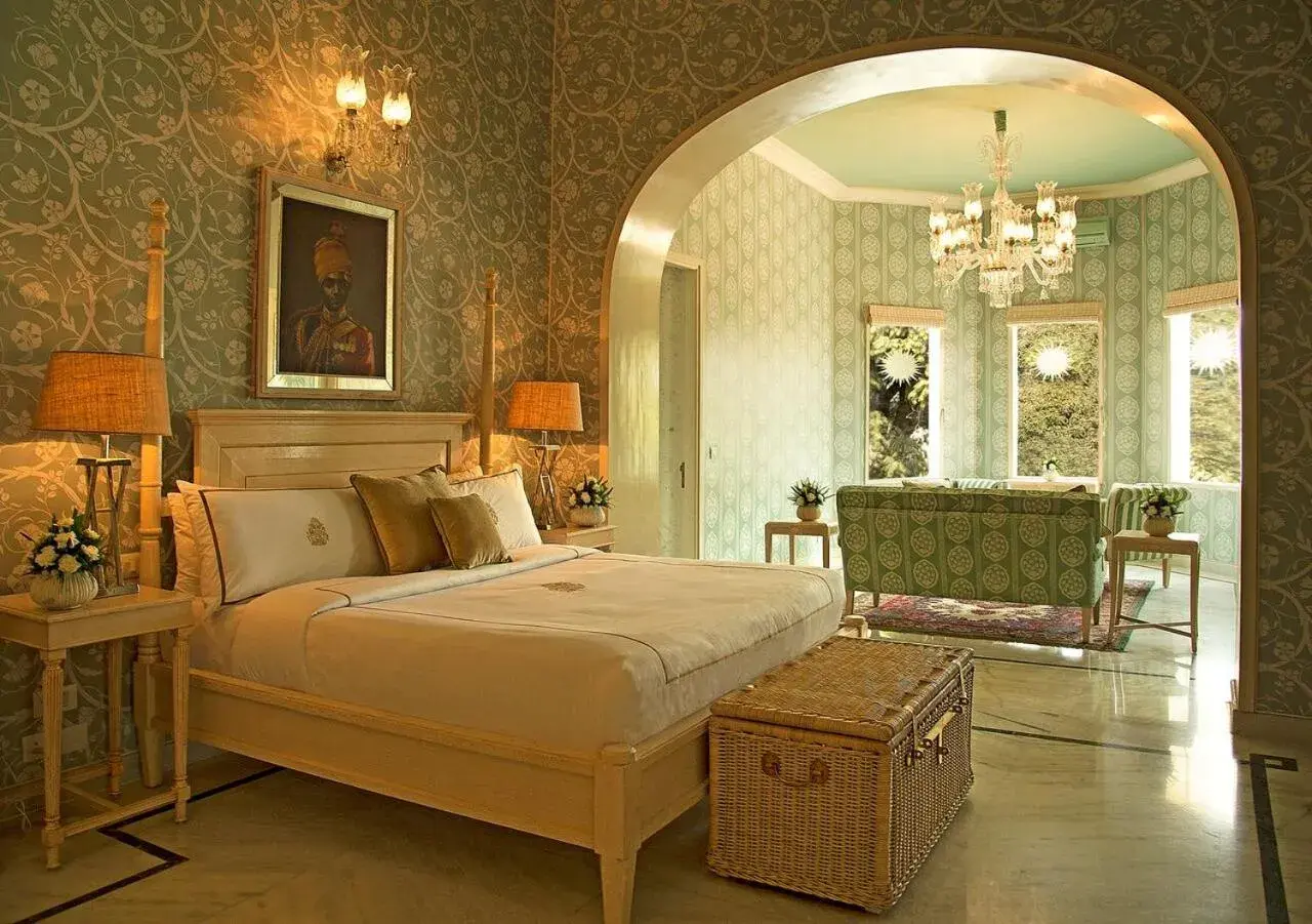 Bedroom, Bed in Rajmahal Palace RAAS Bedroom, Bed in Rajmahal Palace RAAS