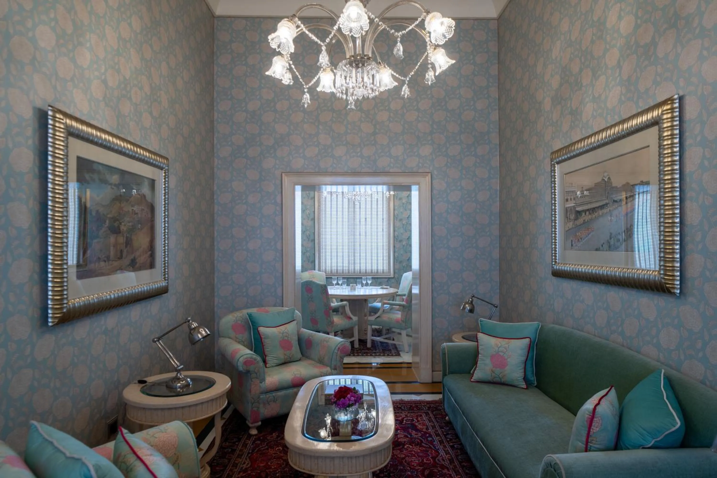 Seating area in Rajmahal Palace RAAS