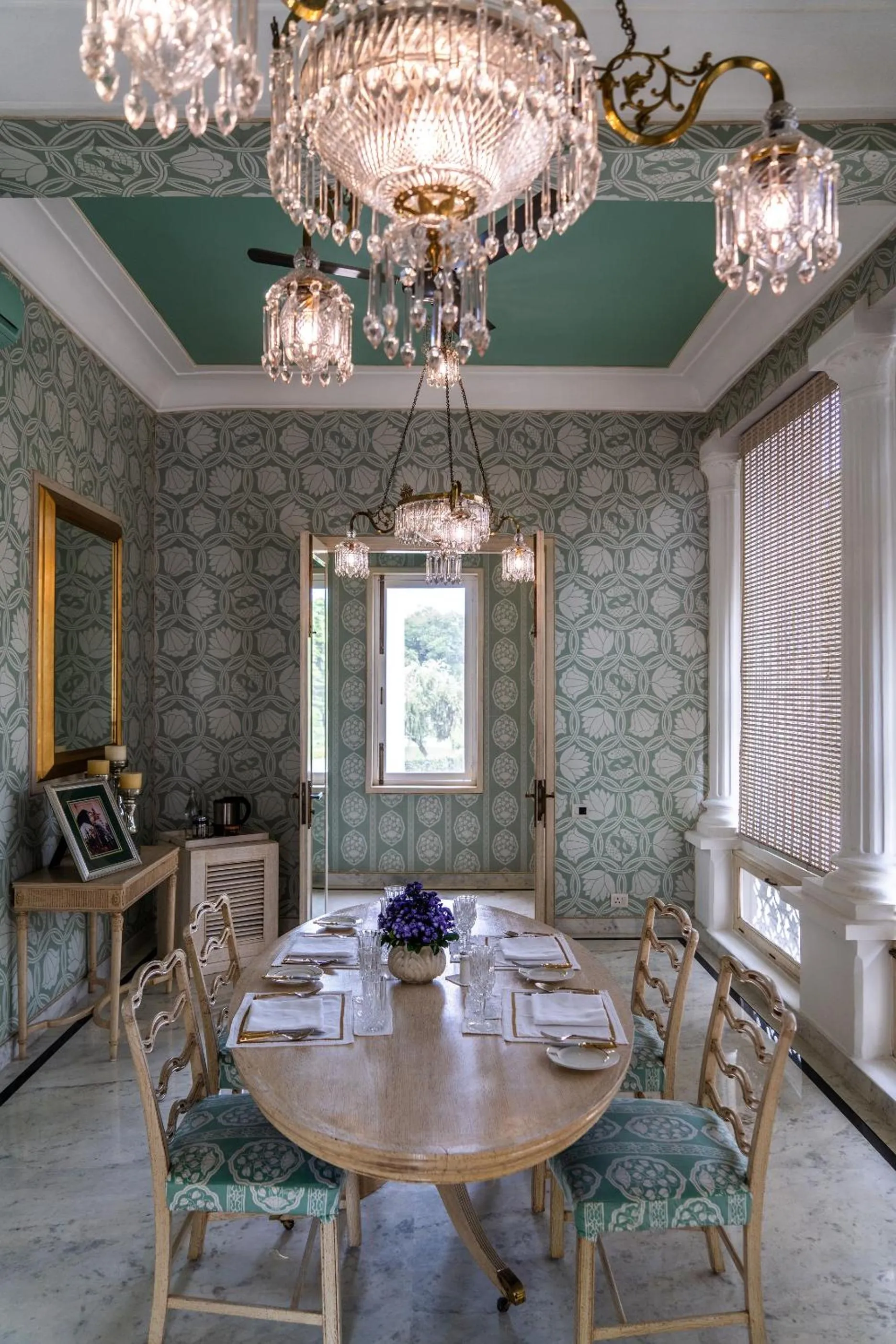 Dining area in Rajmahal Palace RAAS