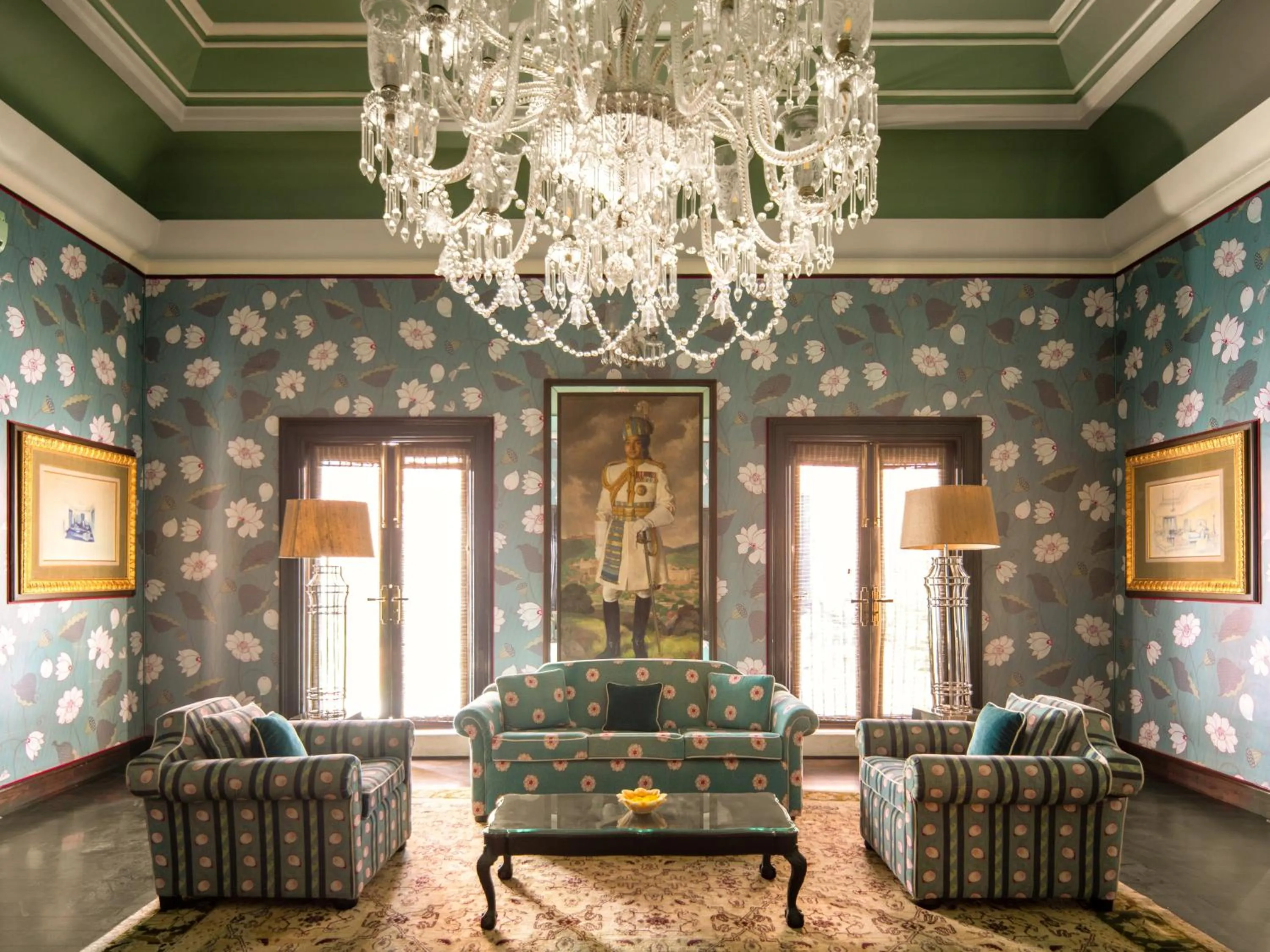 Seating area in Rajmahal Palace RAAS