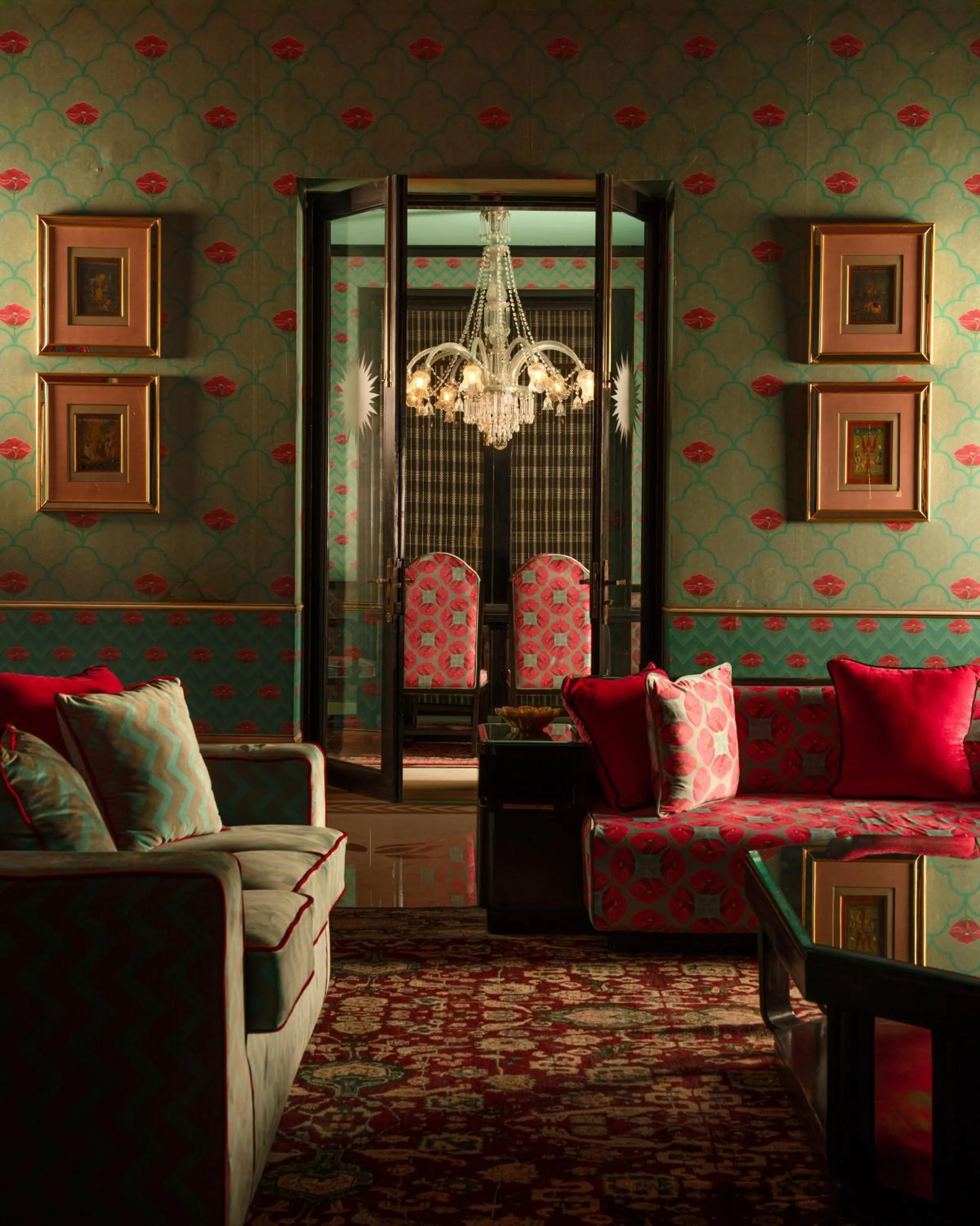 Seating area in Rajmahal Palace RAAS