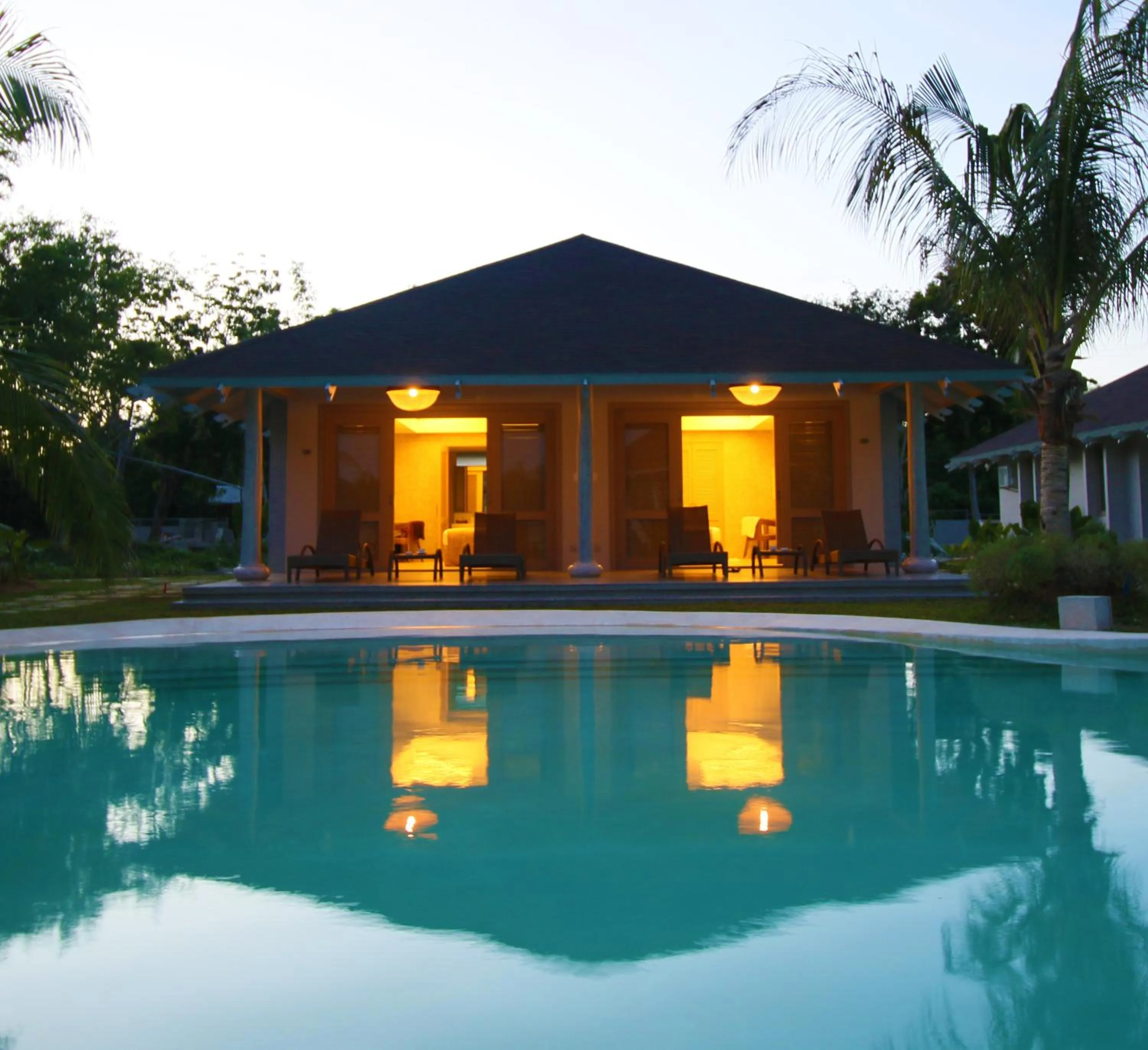Pool view in Bohol Shores