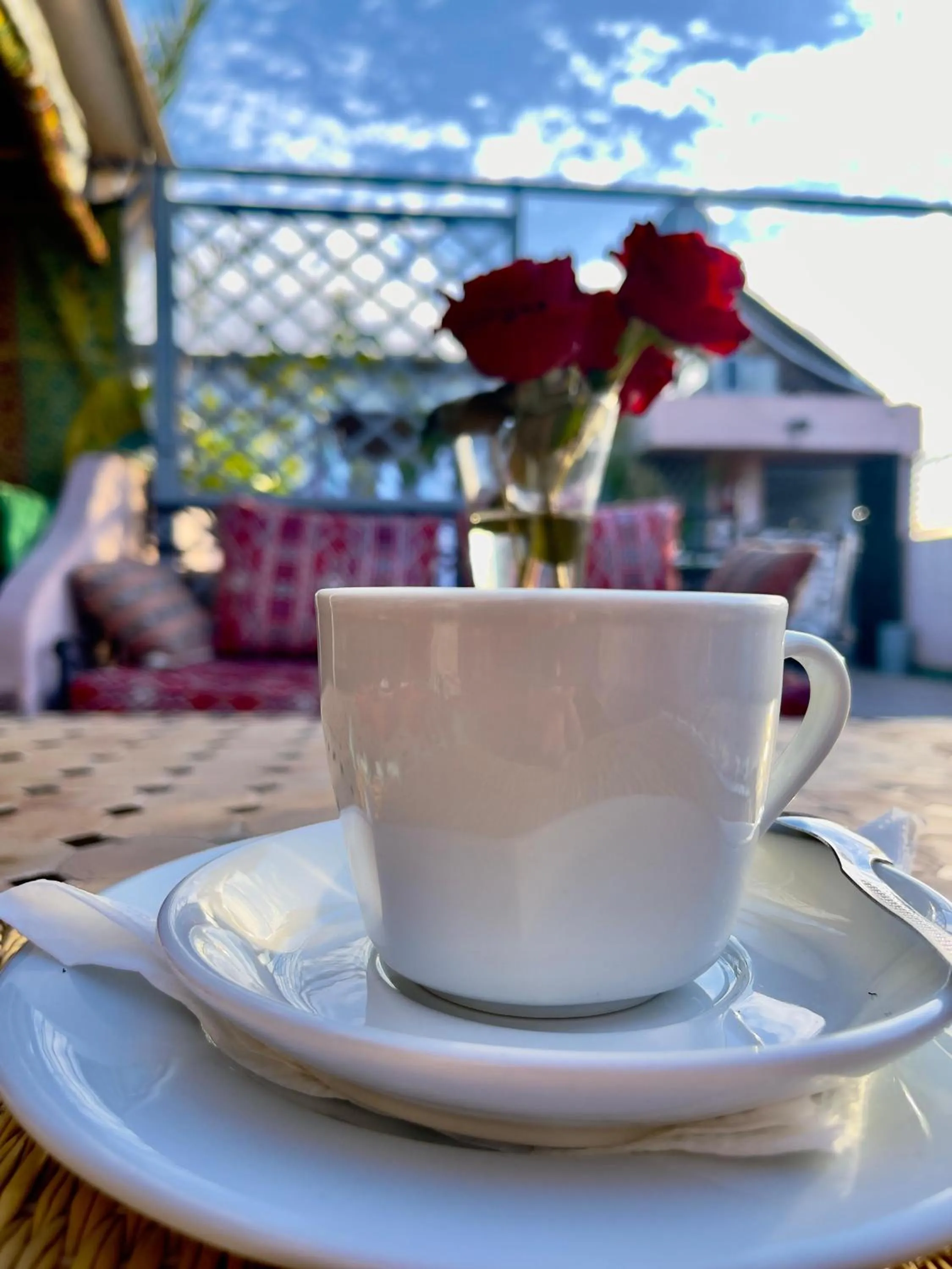 Dining area in Riad Dar Mamouni
