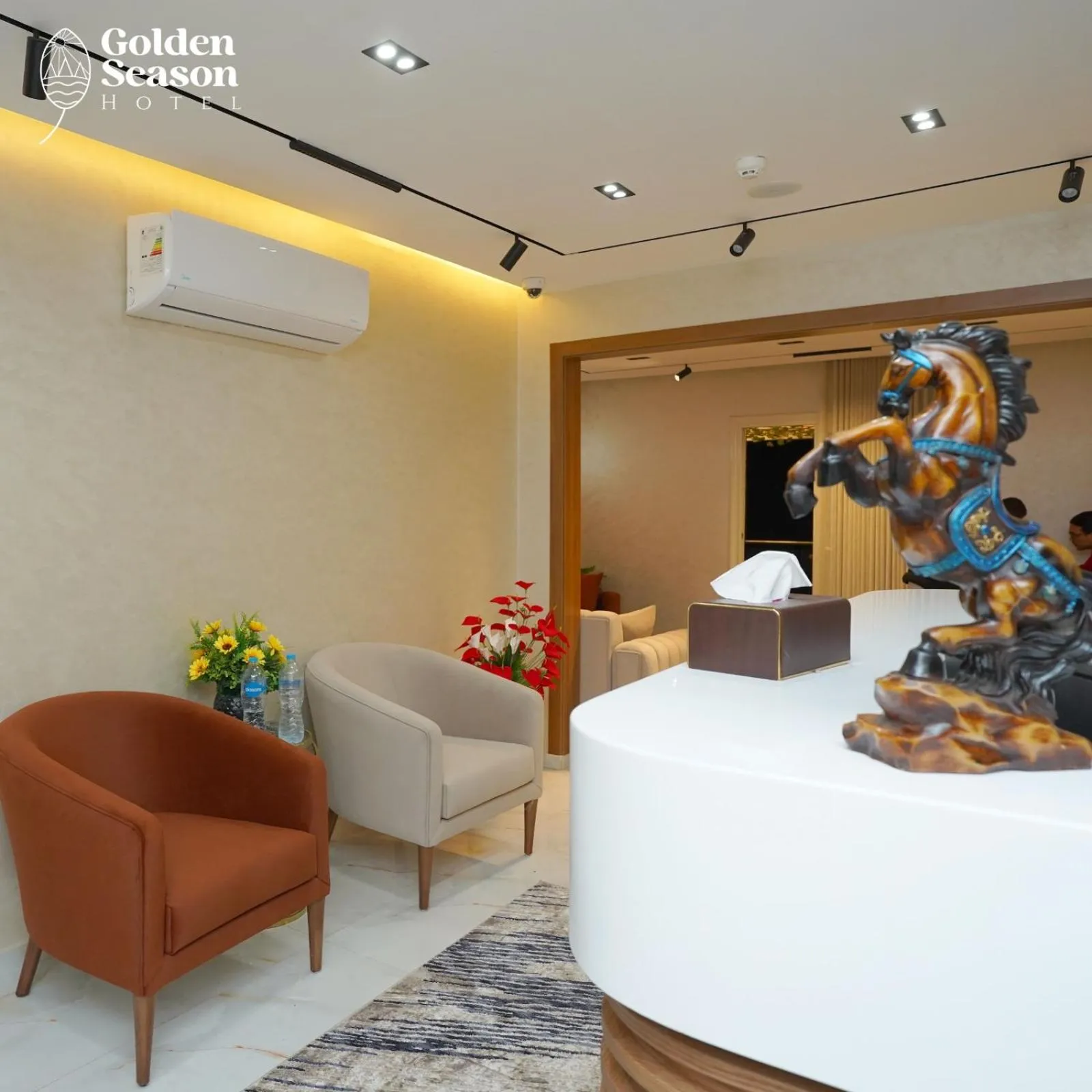 Seating area in Golden Season Hotel