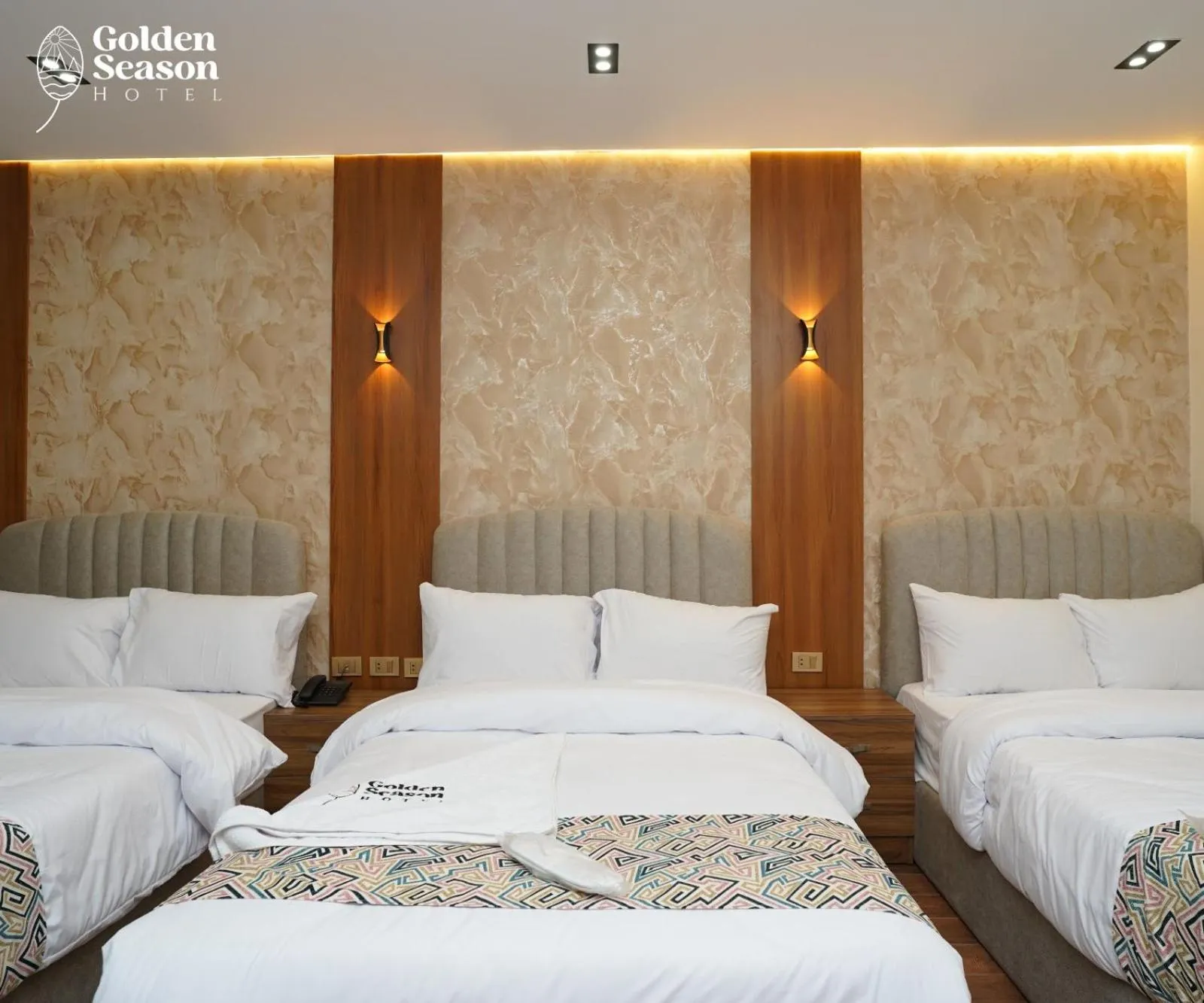 Bed in Golden Season Hotel