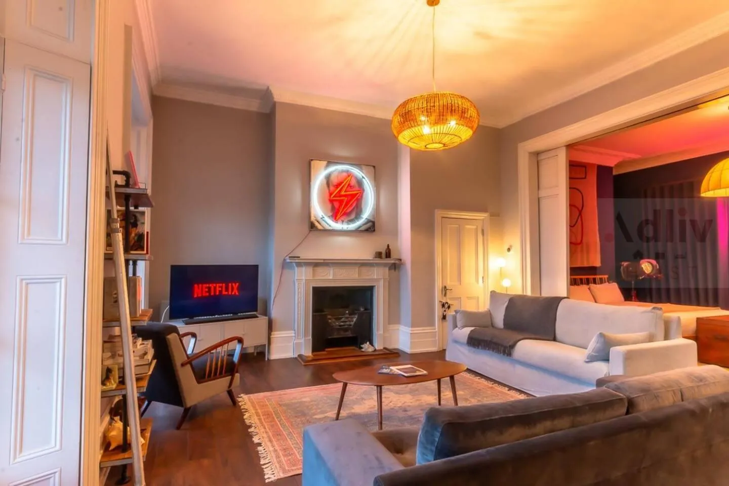 Communal lounge/ TV room in Historic Seaview Gem in Ramsgate by Adliv