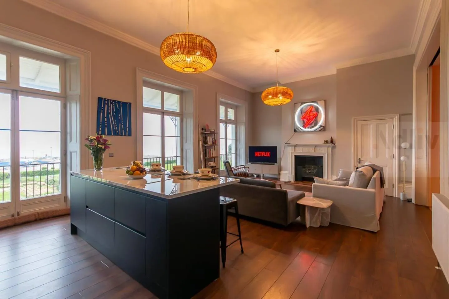 Communal lounge/ TV room in Historic Seaview Gem in Ramsgate by Adliv
