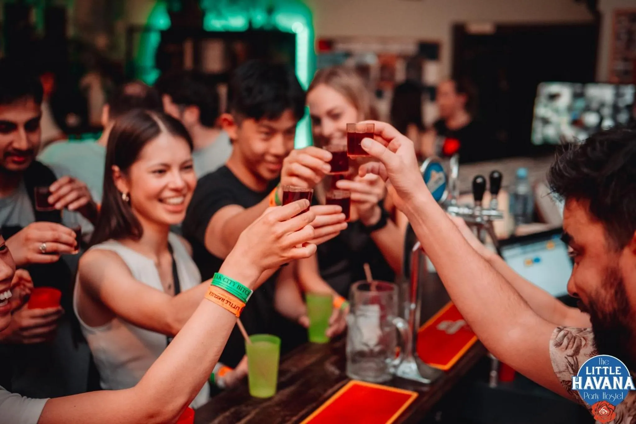 People in The Little Havana Party Hostel