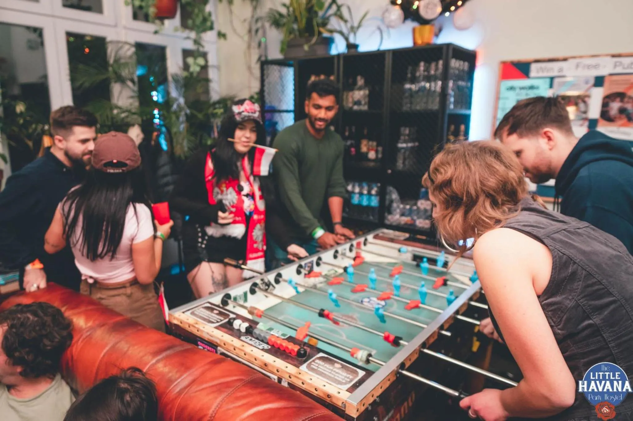 Game Room in The Little Havana Party Hostel
