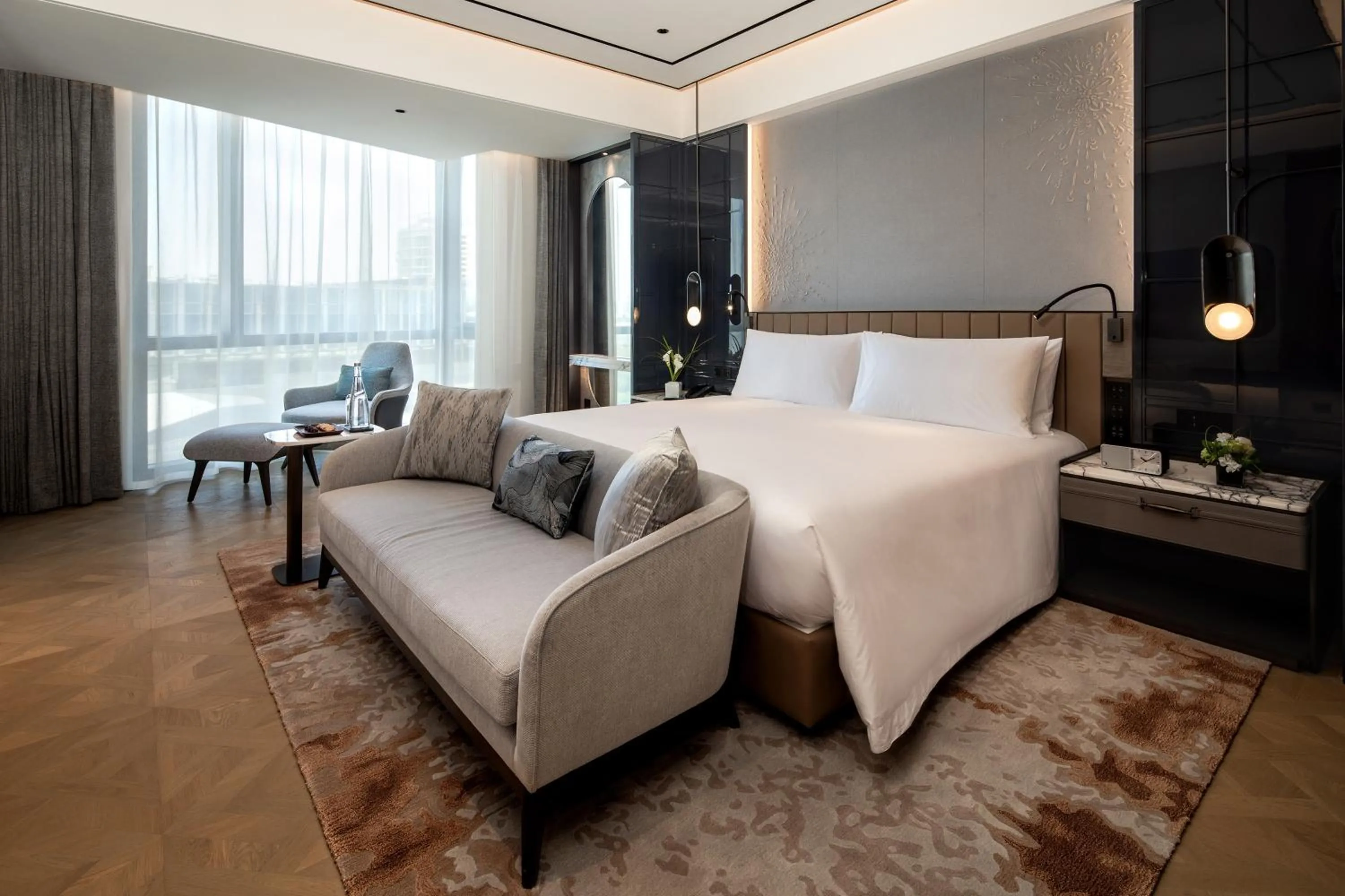 Bedroom, Bed in Shanghai Expo RiverSide Hotel
