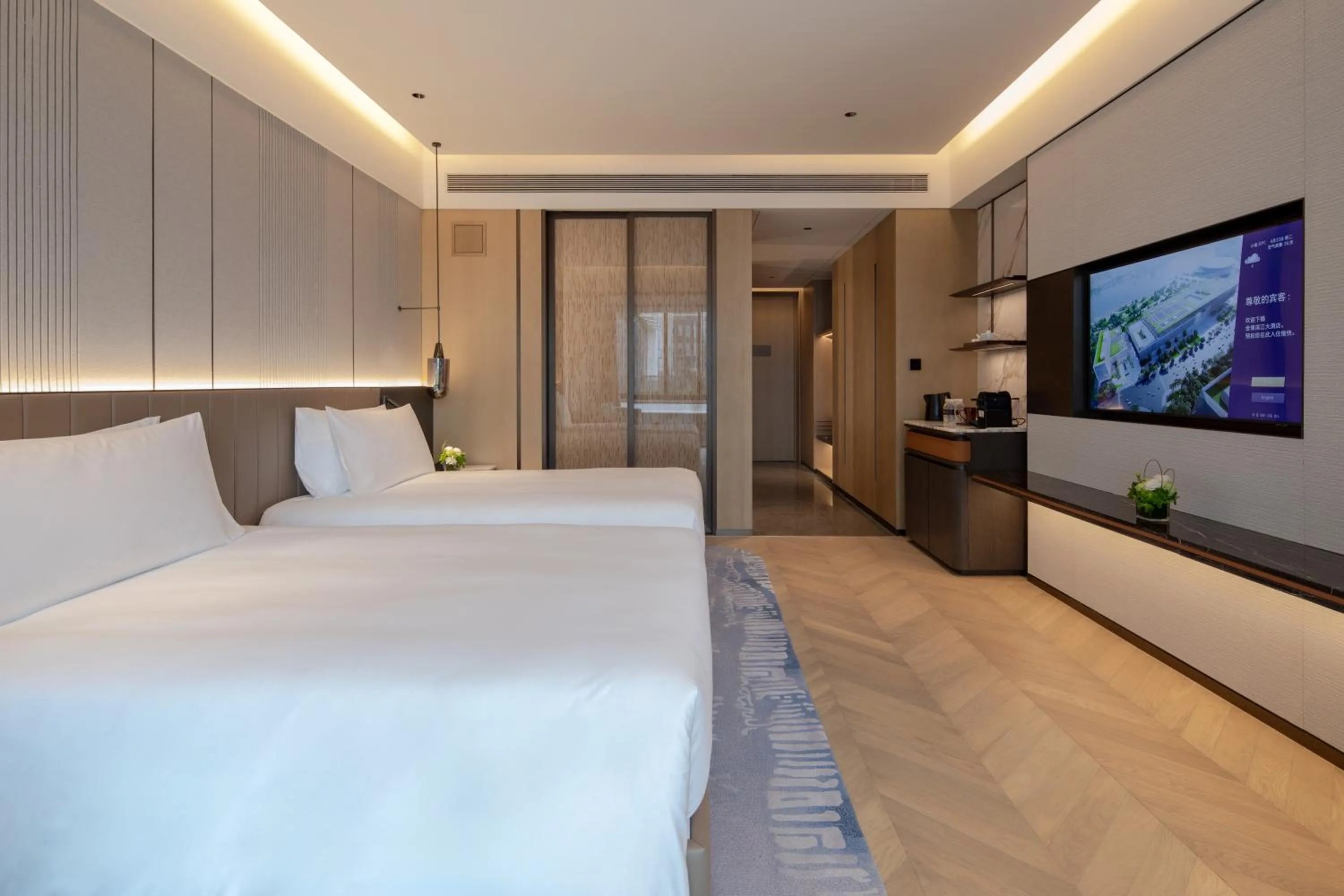 City view, Bed in Shanghai Expo RiverSide Hotel