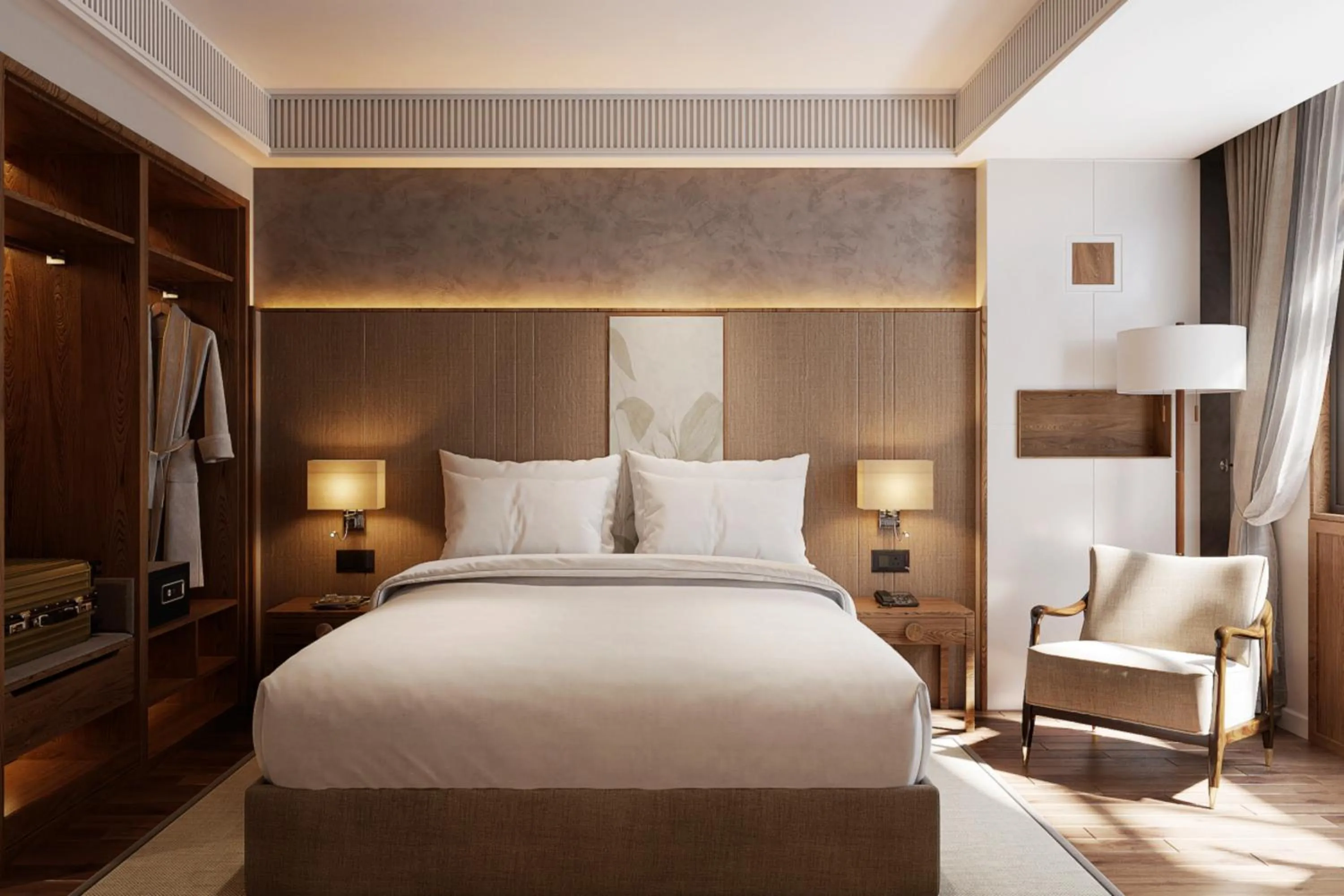 Bed in Nesta Hoian Resort & Spa