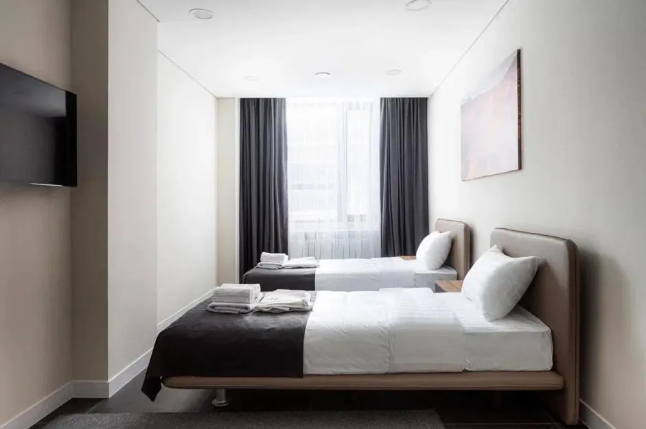Bed in HIGHVILL Hotel by AG Hotels Group