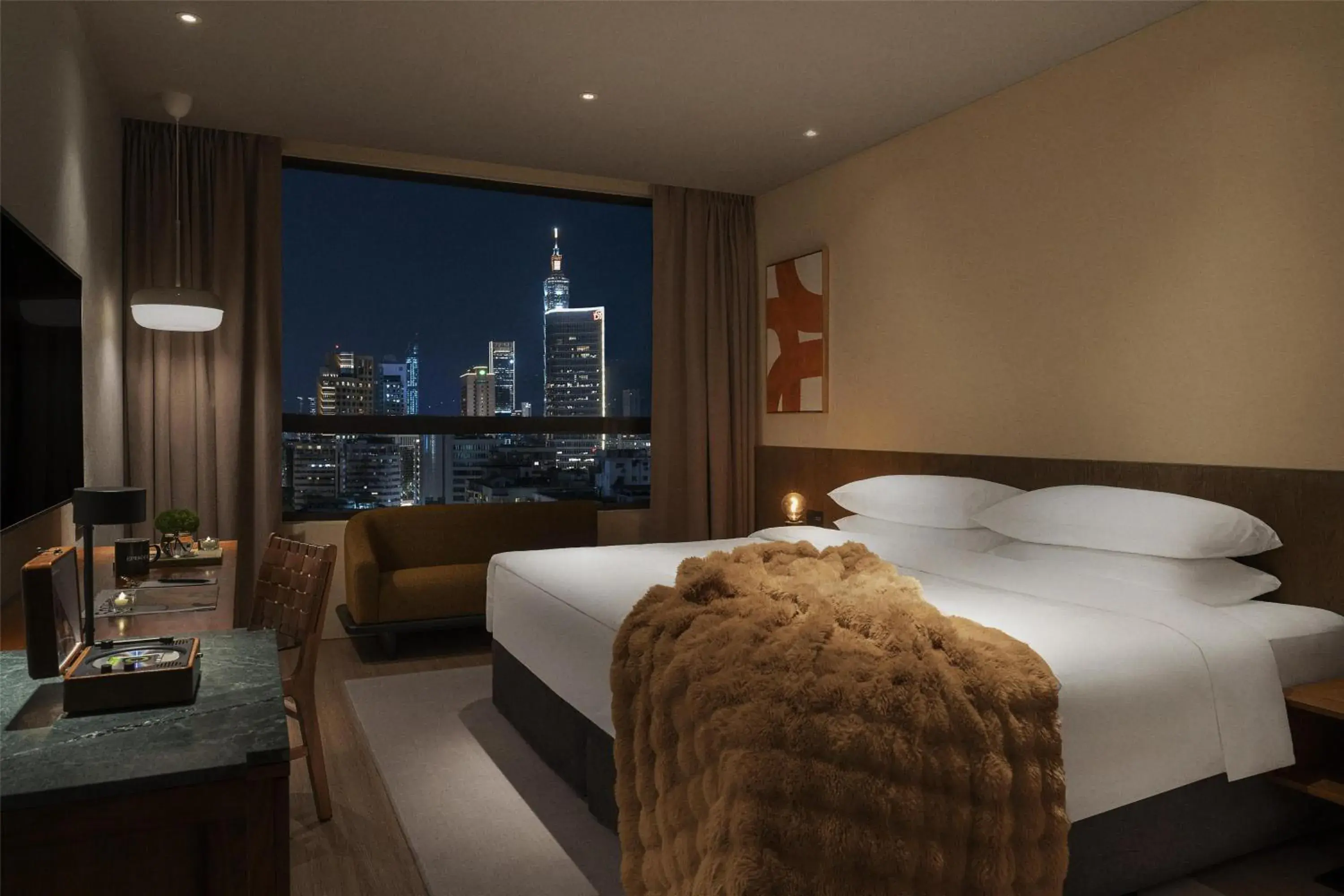 Bedroom, Bed in HYATT - EPISODE Daan Taipei, jdv by Hyatt Bedroom, Bed in HYATT - EPISODE Daan Taipei, jdv by Hyatt