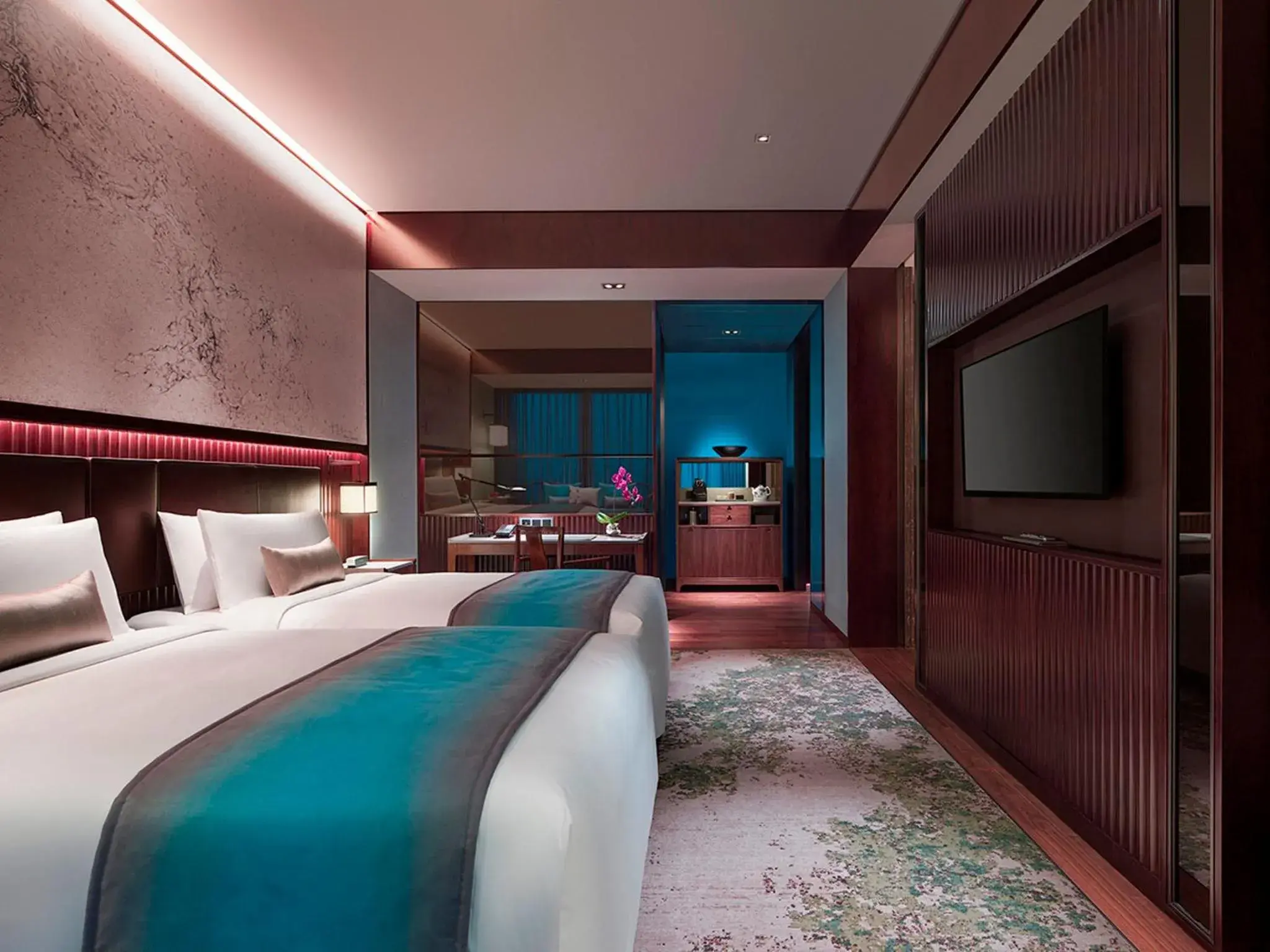 TV and multimedia, Bed in NUO Hotel Beijing TV and multimedia, Bed in NUO Hotel Beijing
