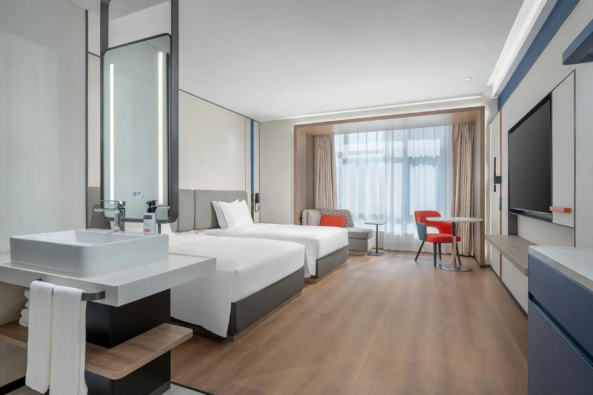 Standard Twin Room with Extra Floor Space in Holiday Inn Express Chenzhou Suxian by IHG Standard Twin Room with Extra Floor Space in Holiday Inn Express Chenzhou Suxian by IHG