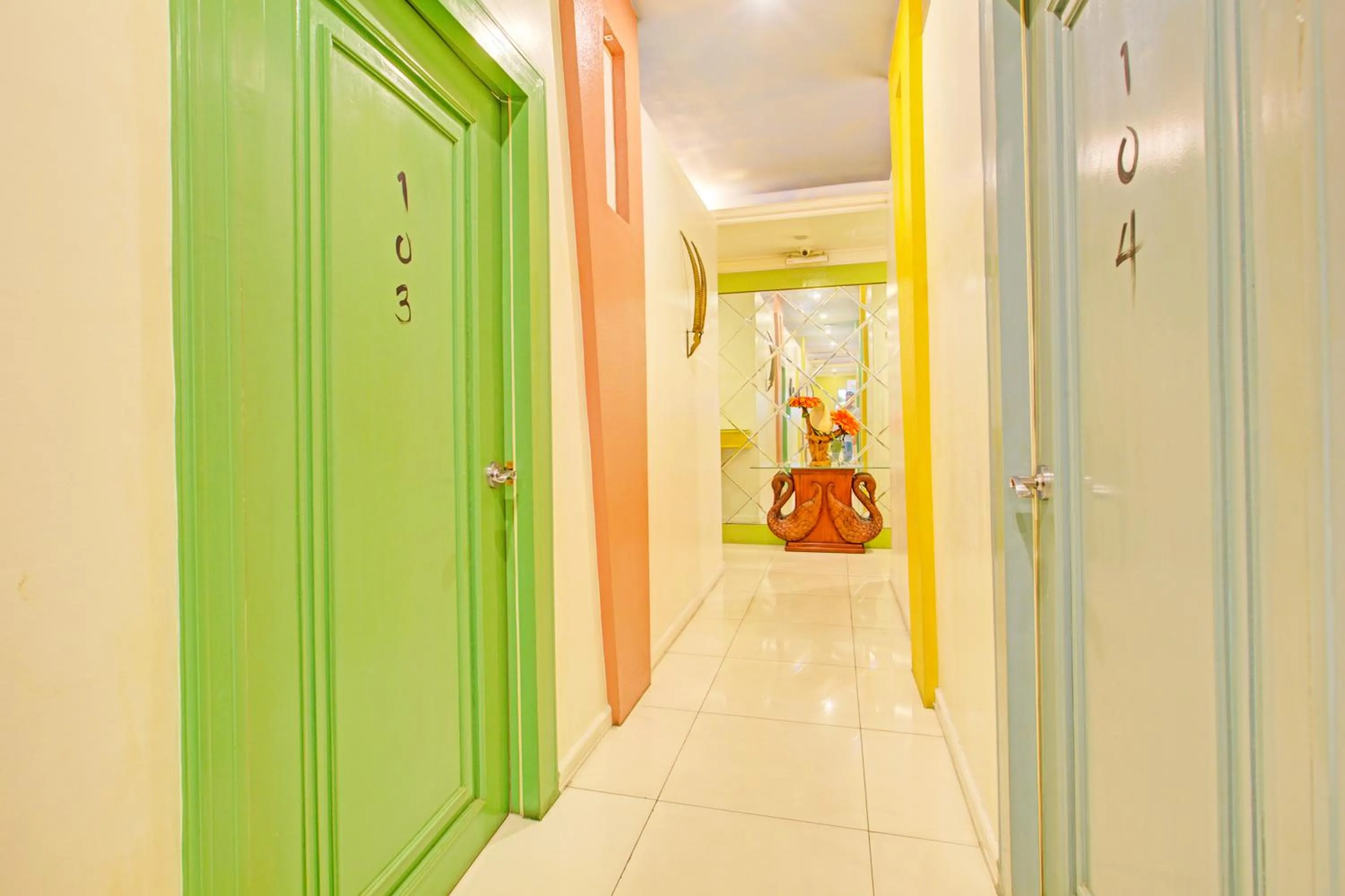 Lobby or reception in VIP Hostel, Near PNR Pasay Evangelista, Makati Manila