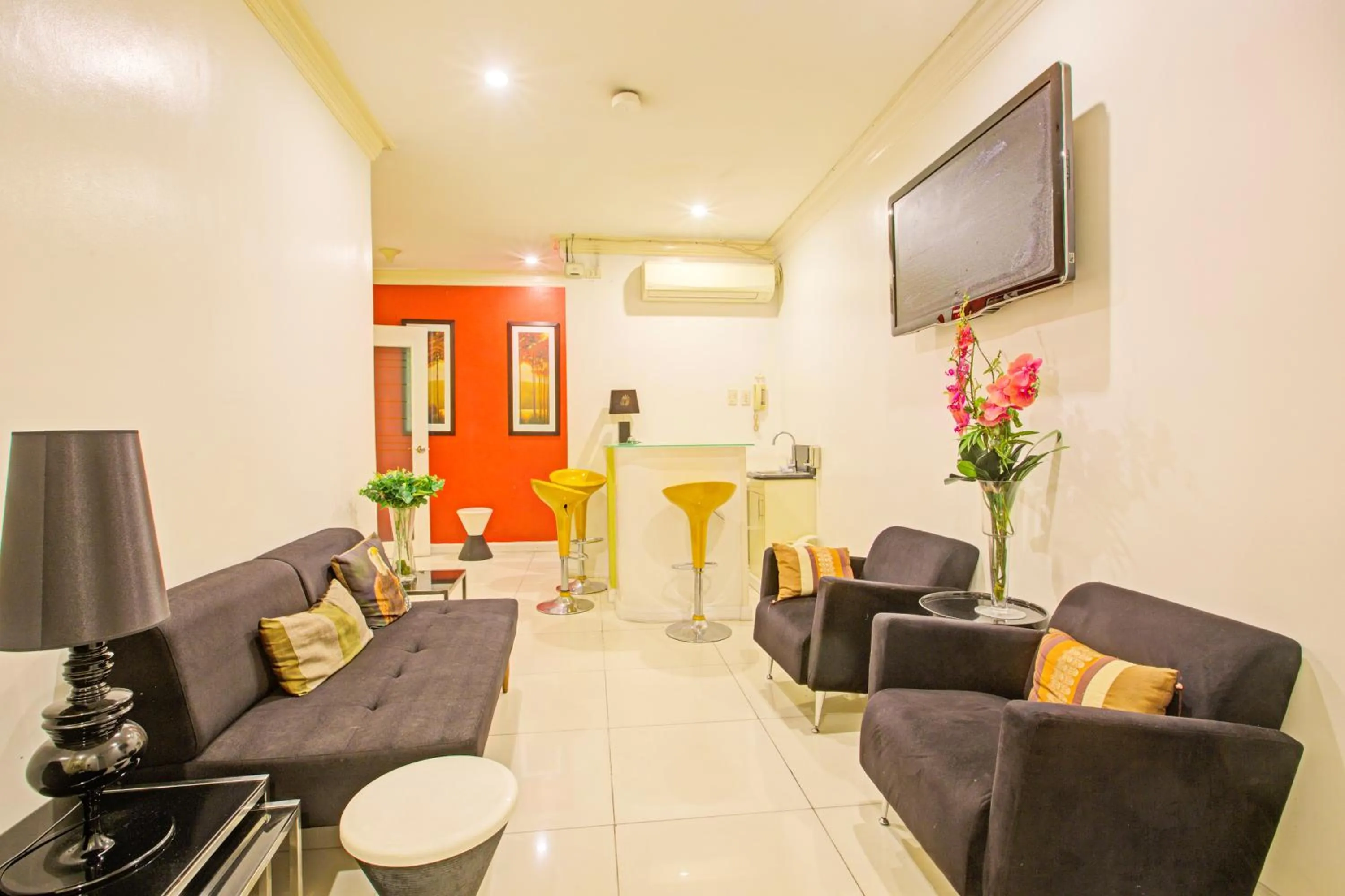 Lobby or reception in VIP Hostel, Near PNR Pasay Evangelista, Makati Manila