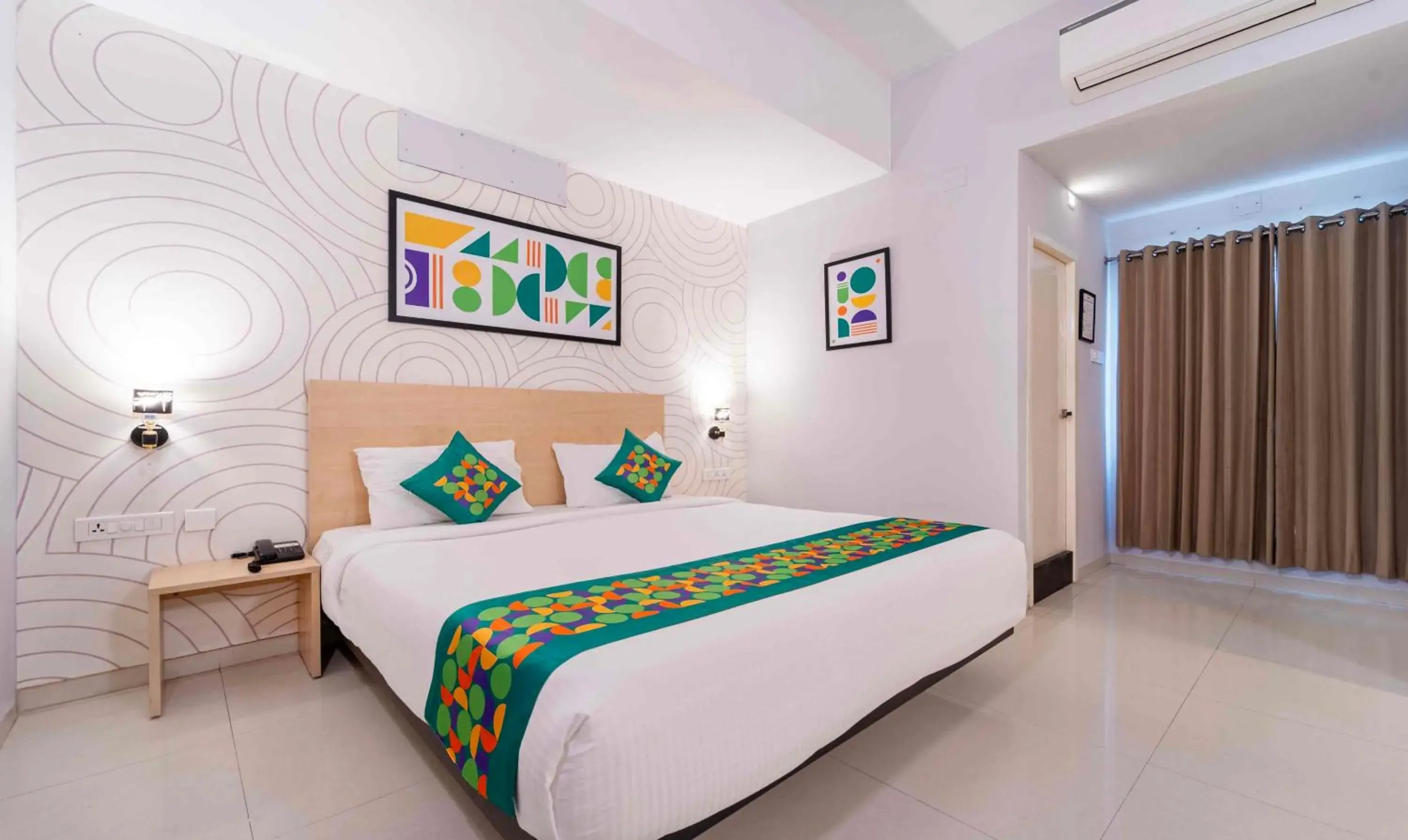 Bedroom, Bed in Treebo Skyry Residency Bedroom, Bed in Treebo Skyry Residency