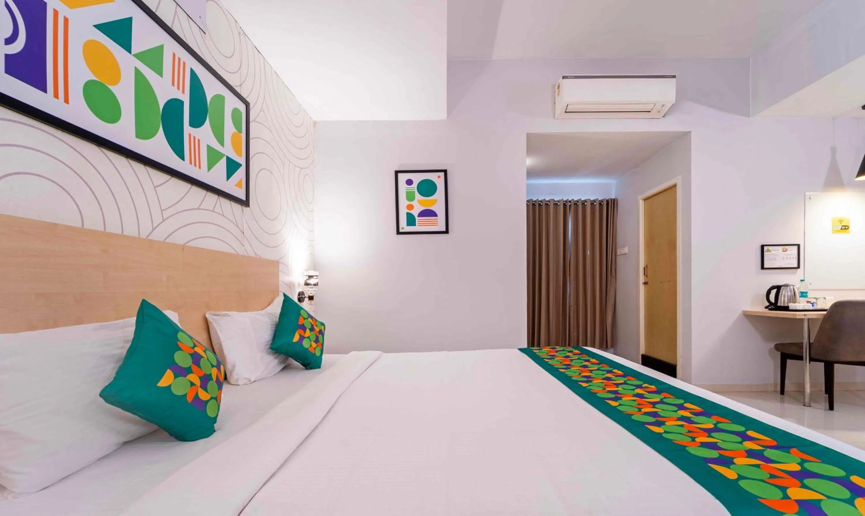 Bedroom, Bed in Treebo Skyry Residency