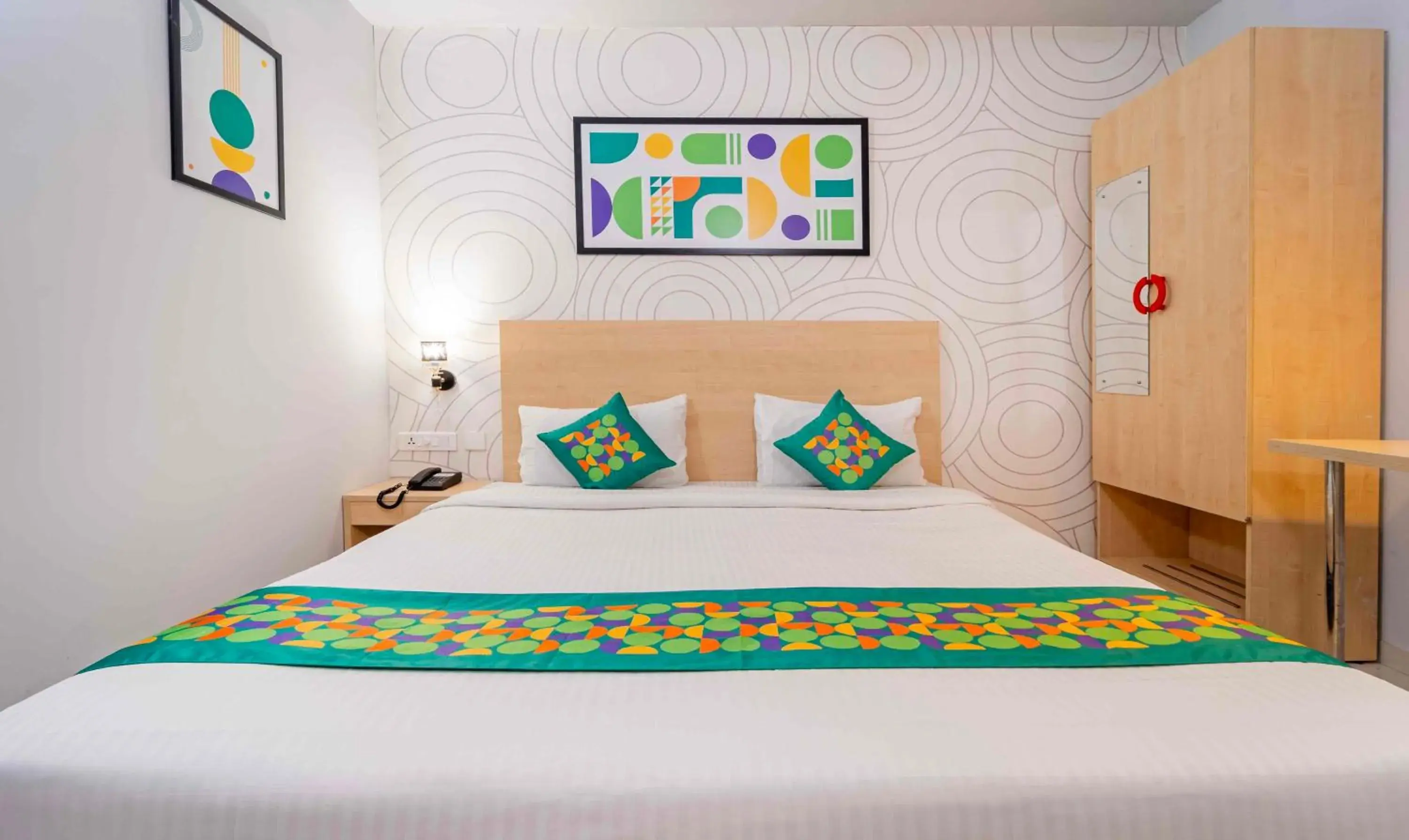 Bedroom, Bed in Treebo Skyry Residency Bedroom, Bed in Treebo Skyry Residency