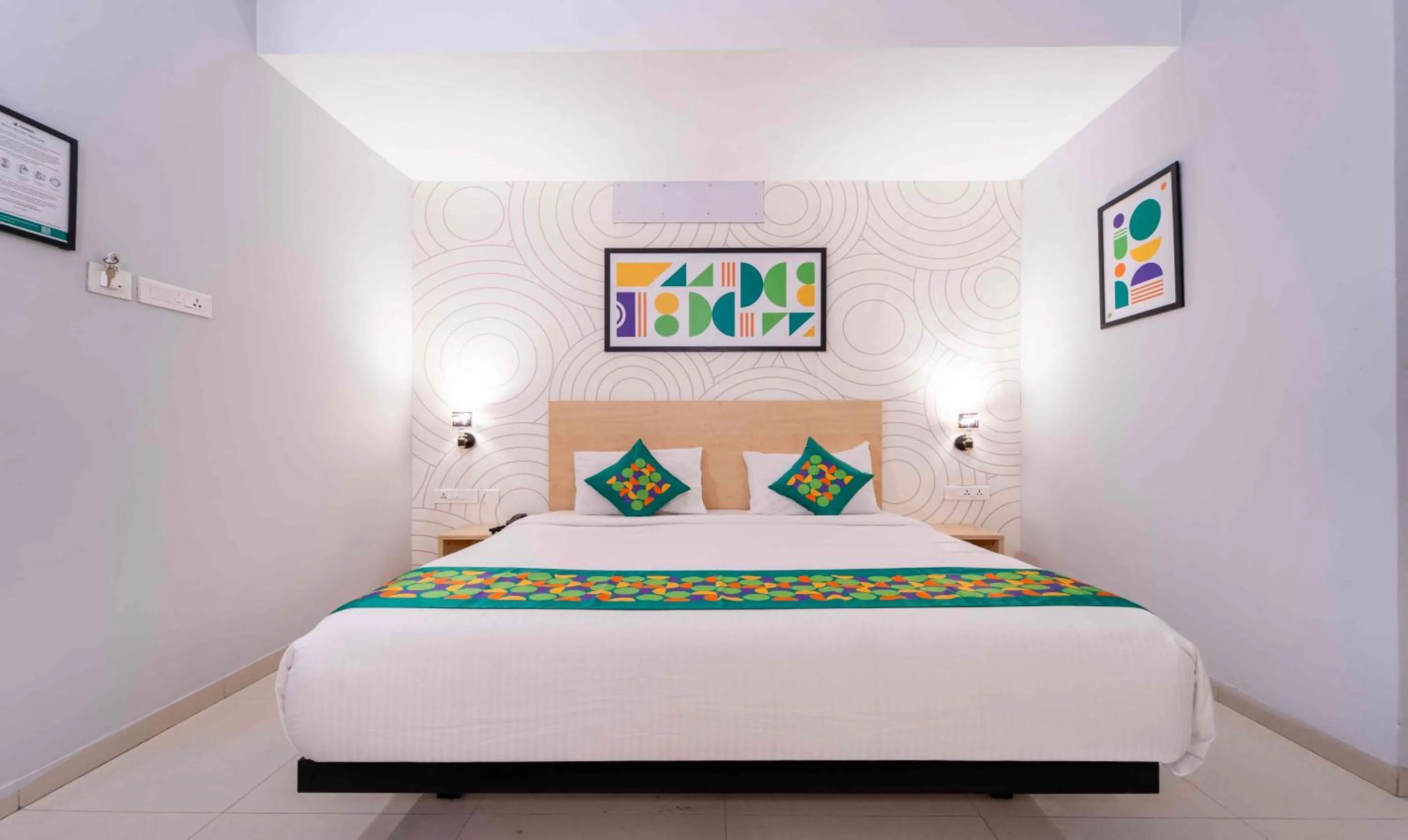 Bedroom, Bed in Treebo Skyry Residency