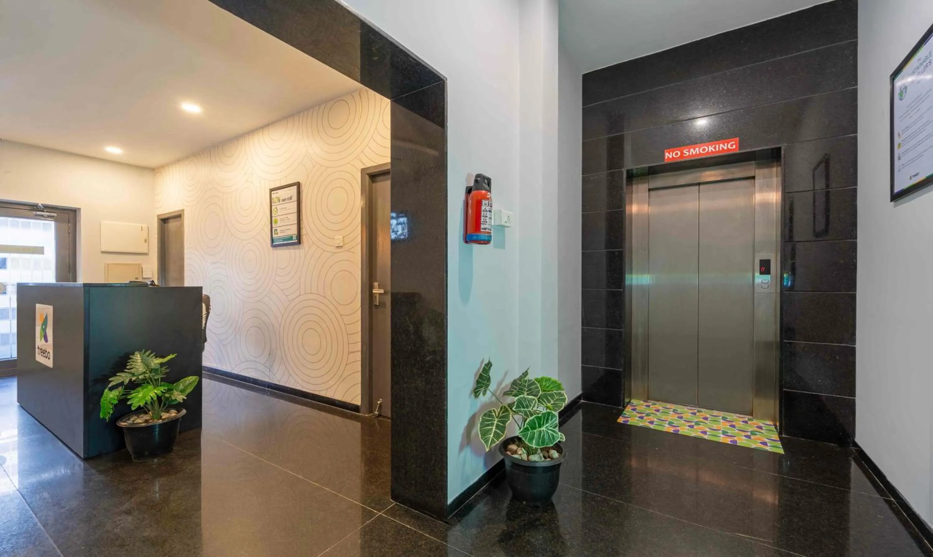 elevator in Treebo Skyry Residency