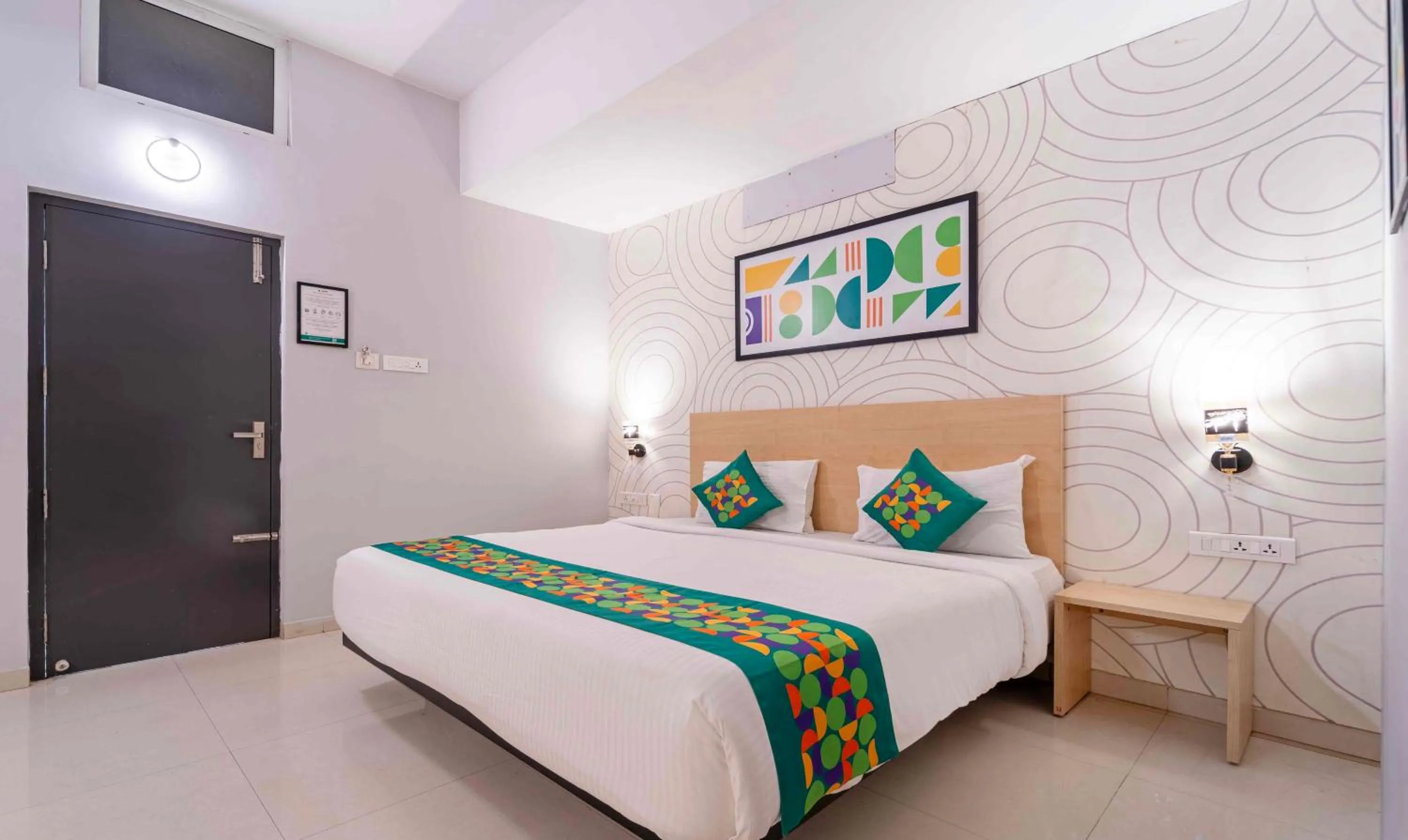 Bedroom, Bed in Treebo Skyry Residency