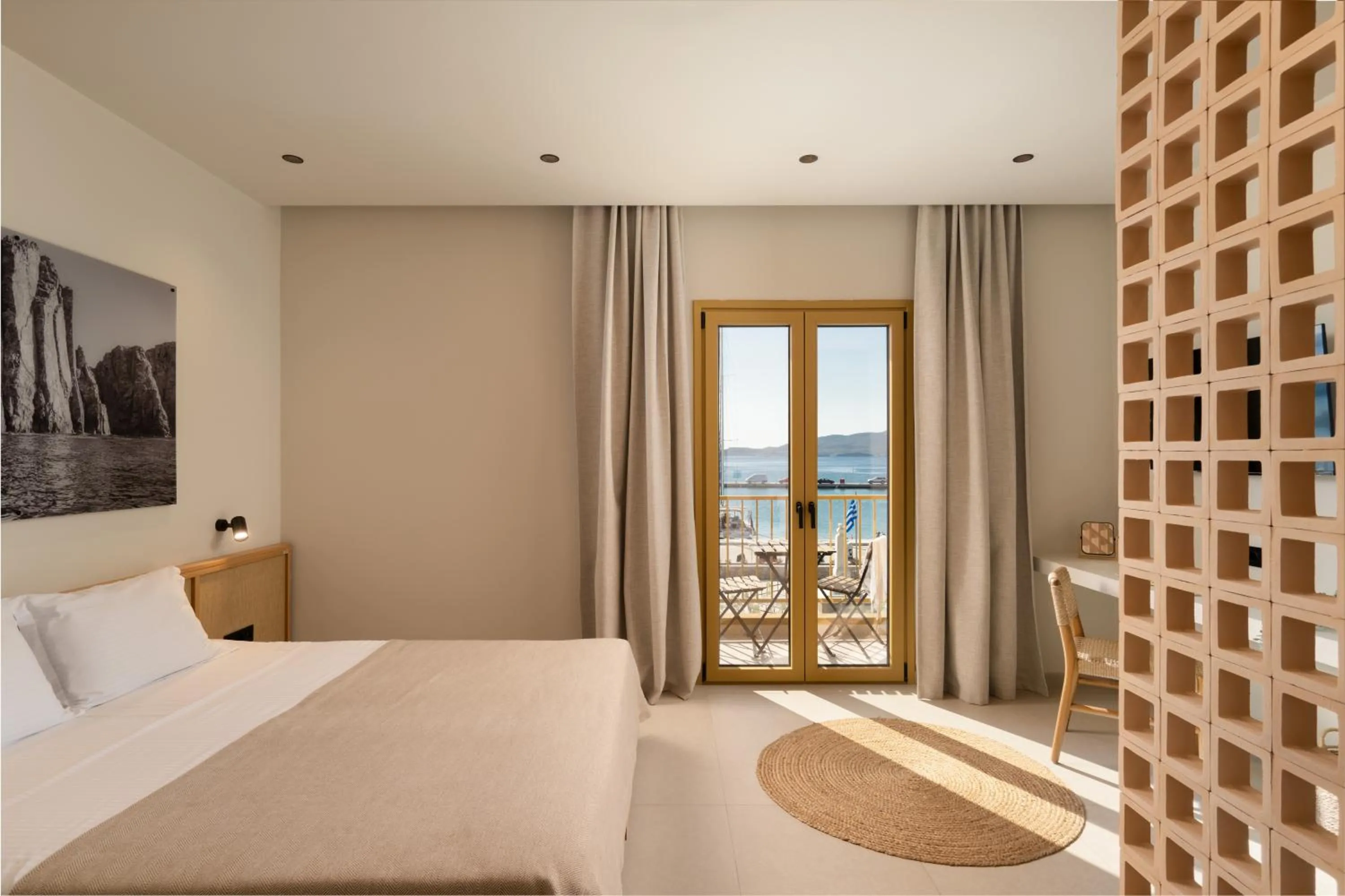Bed in Portiani Suites