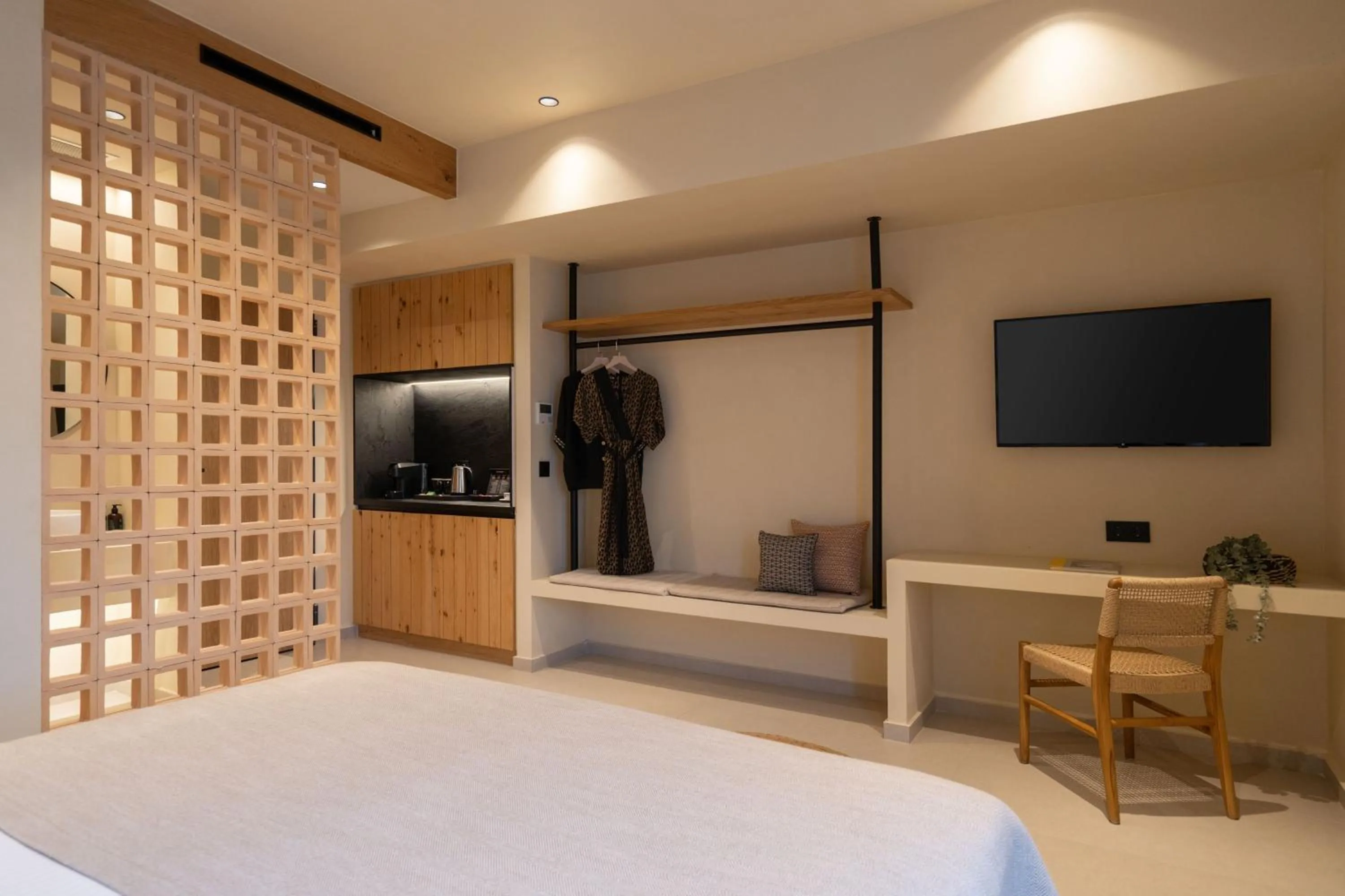 Bed in Portiani Suites