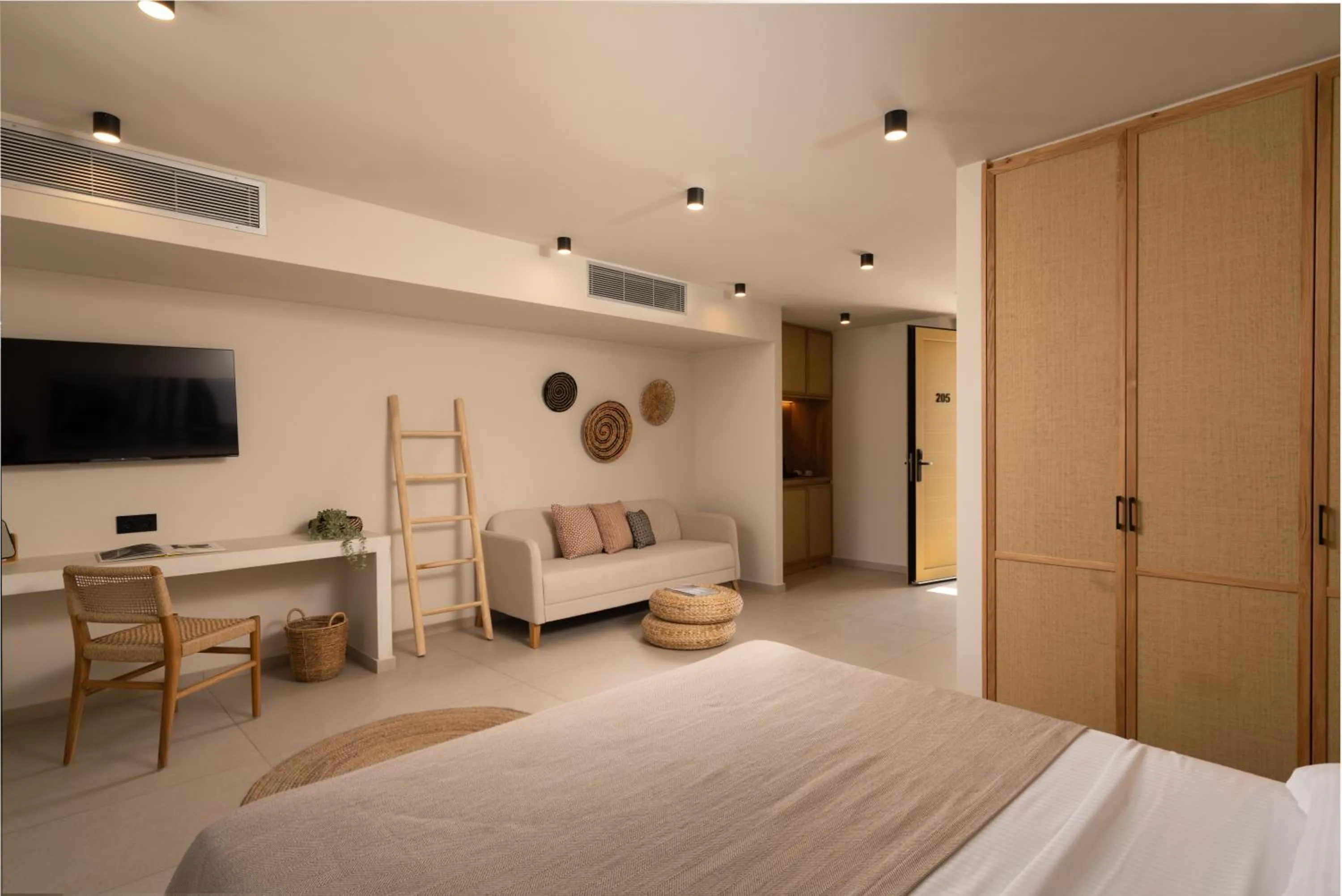 Bed in Portiani Suites