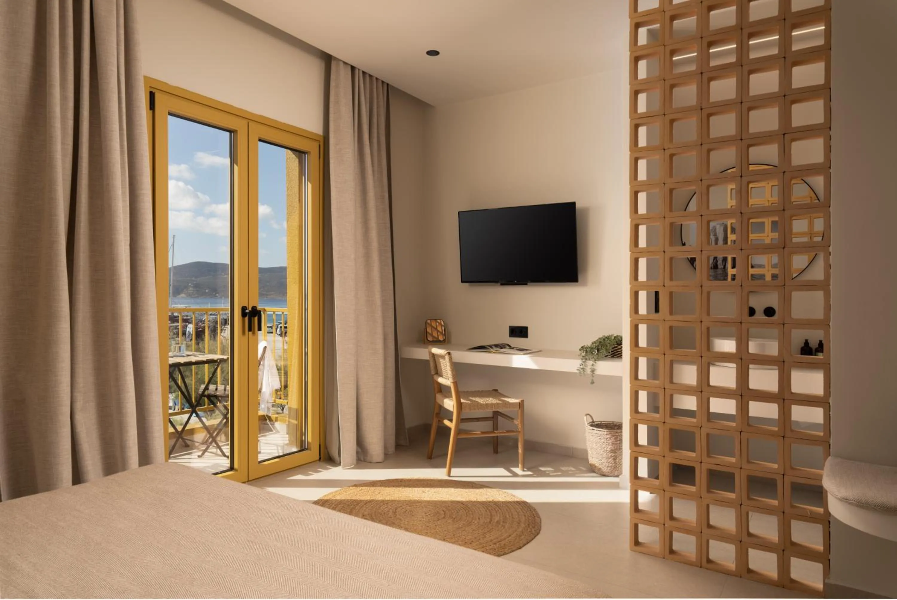 Bed in Portiani Suites