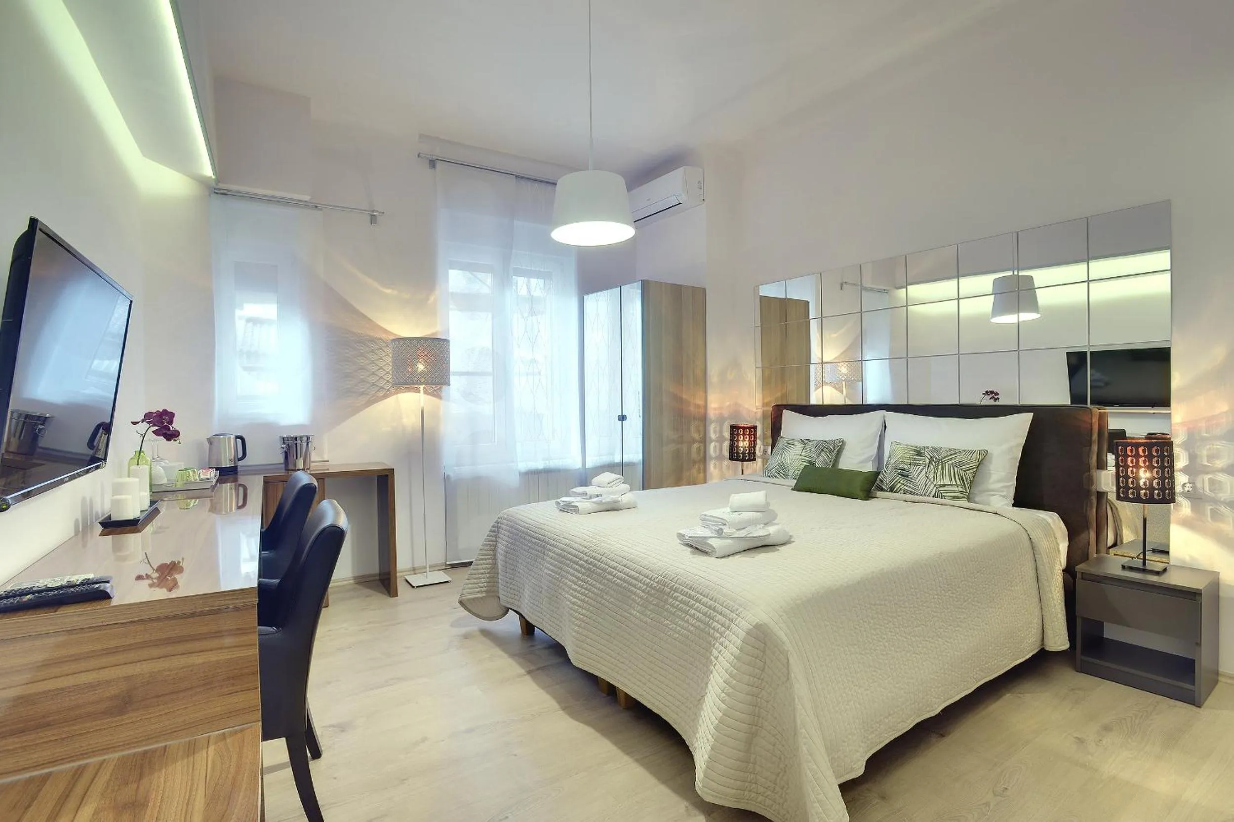 TV and multimedia, Bed in D&A Center Apartments with FREE Parking