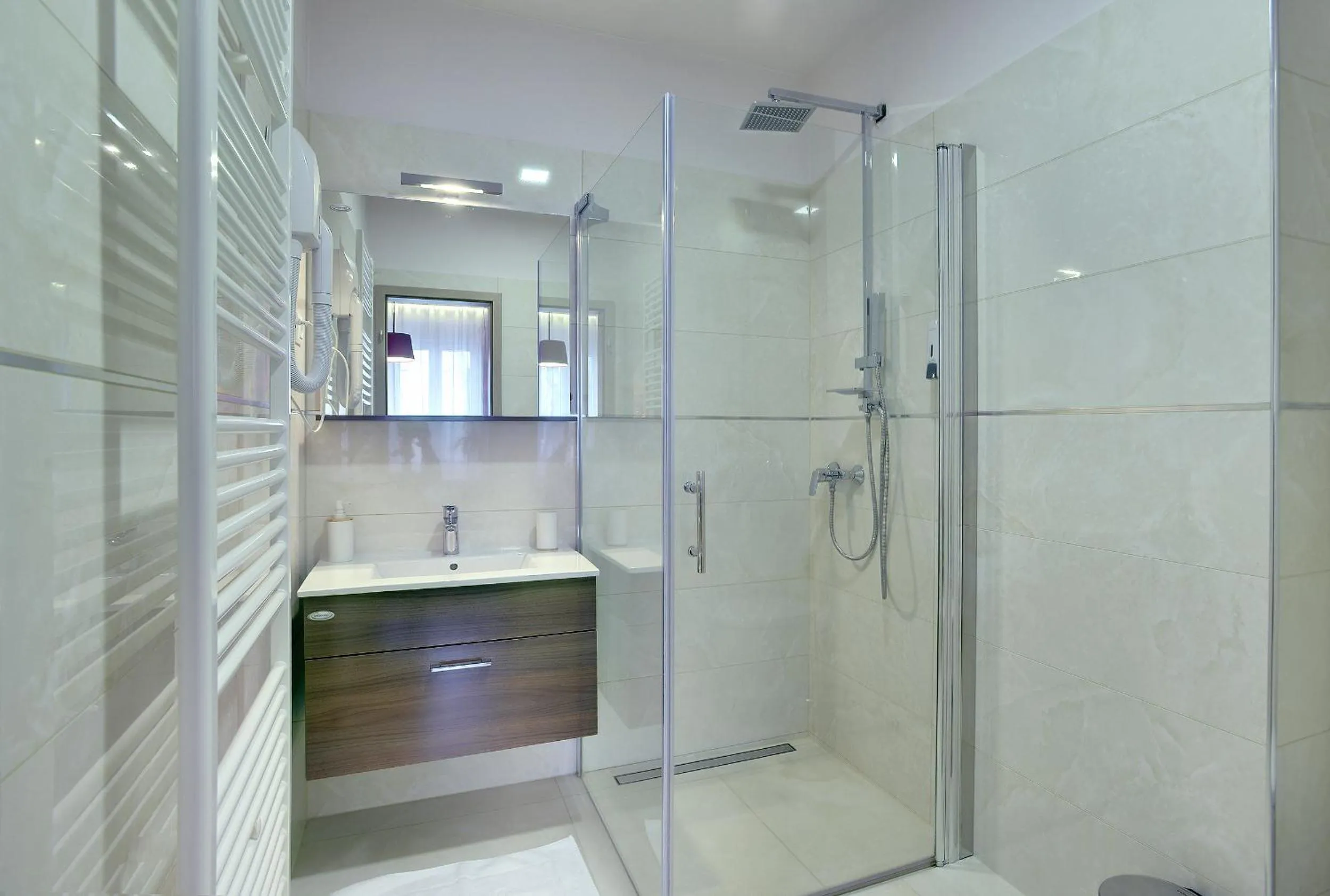 Bathroom in D&A Center Apartments with FREE Parking