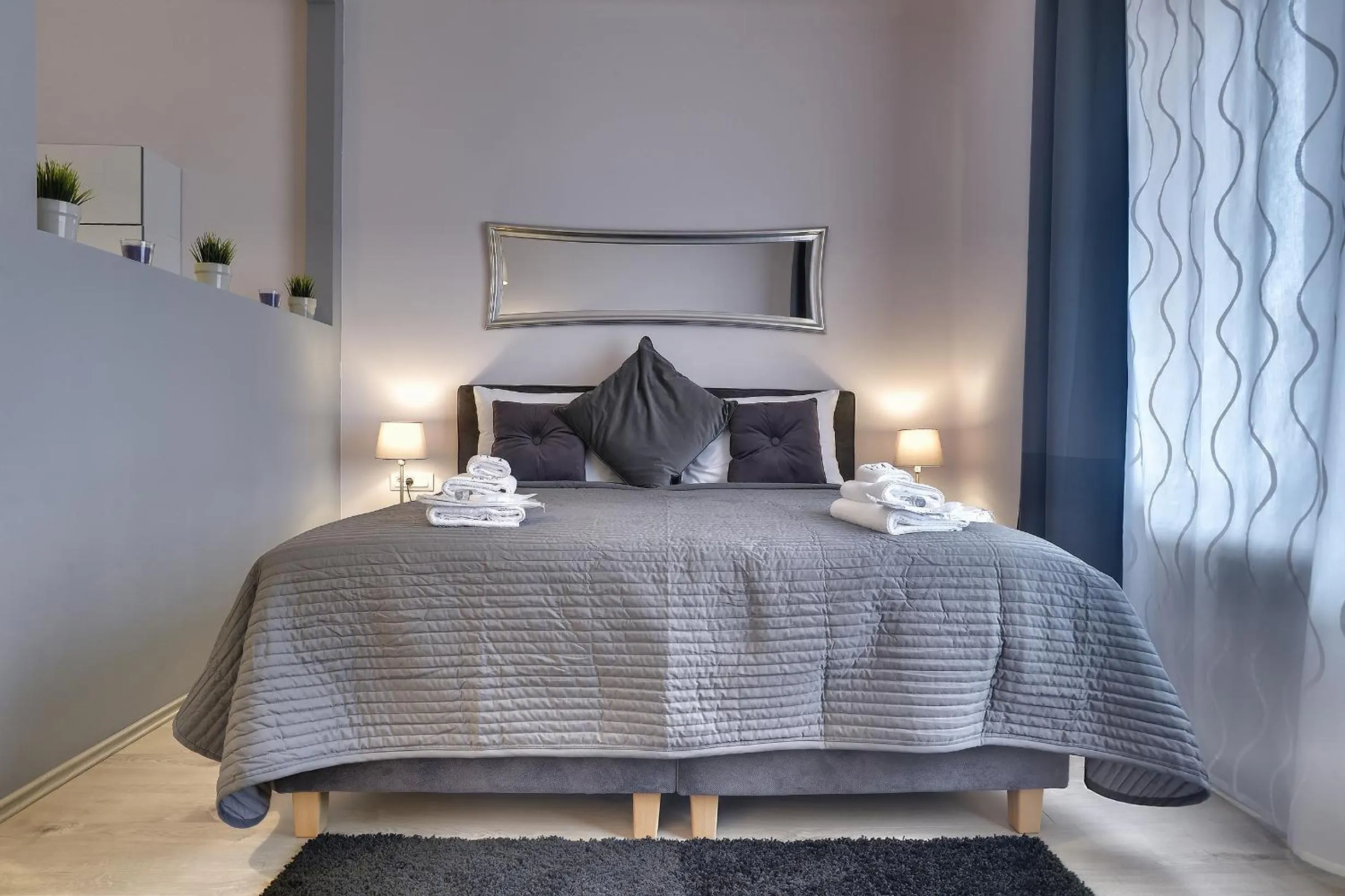 TV and multimedia, Bed in D&A Center Apartments with FREE Parking