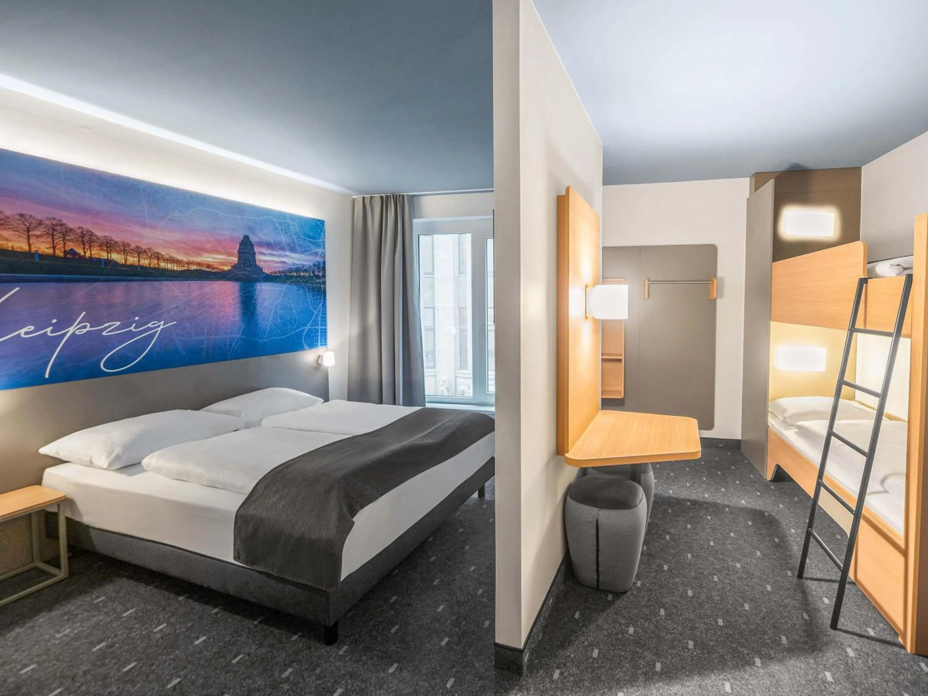 Photo of the whole room, Bed in B&B Hotel Leipzig-City