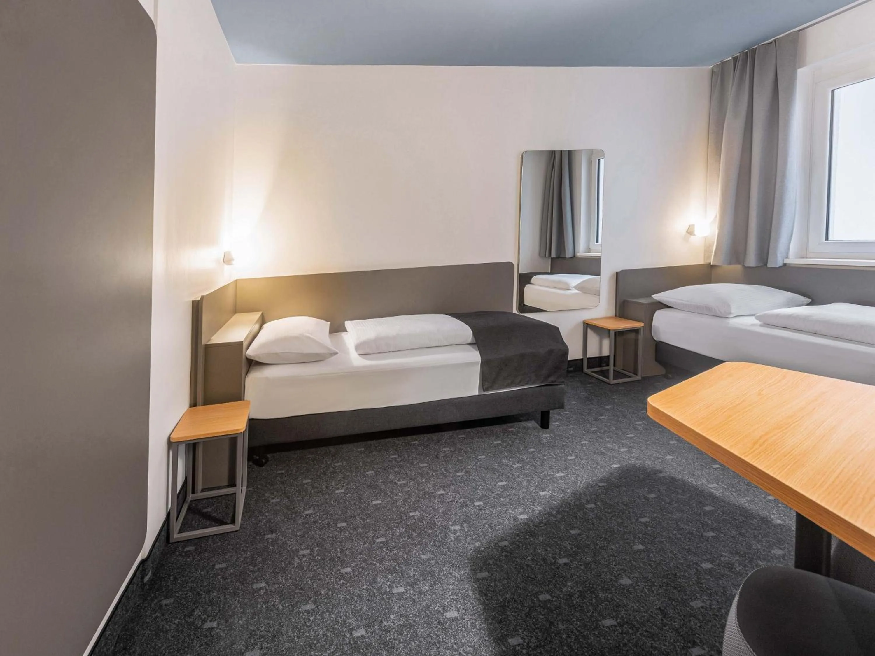 Photo of the whole room, Bed in B&B Hotel Leipzig-City